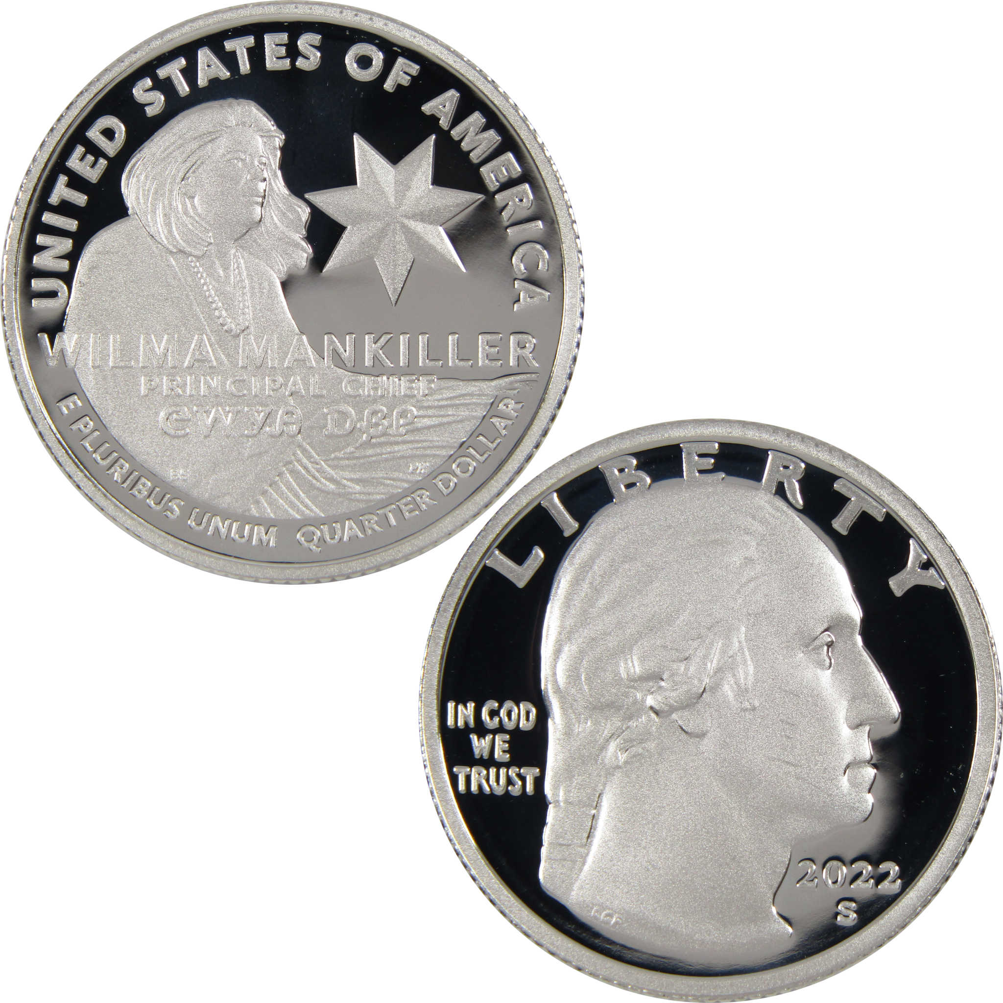 2022 S Wilma Mankiller American Women Quarter .999 Silver Proof Coin