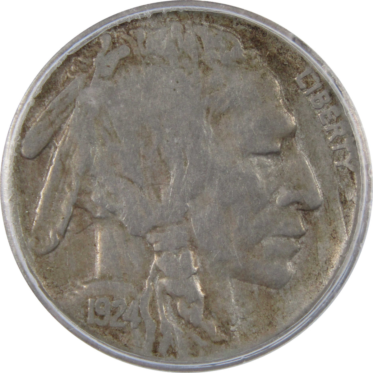 1924 S Indian Head Buffalo Nickel F 12 ICG 5c Coin SKU:I29125