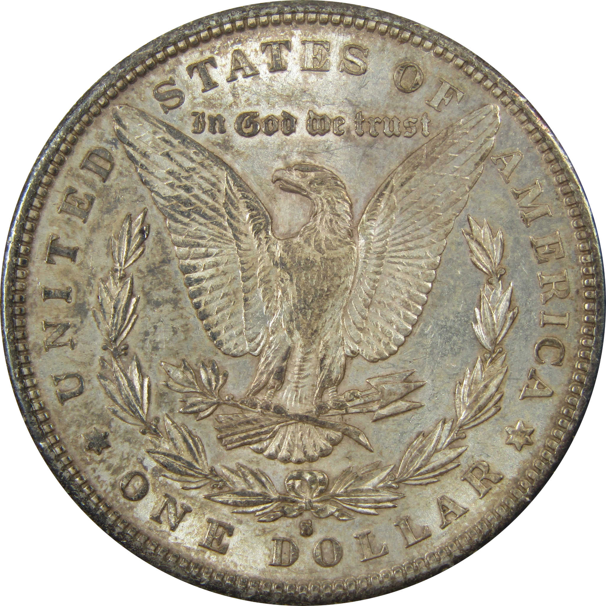 1886 S Morgan Silver Dollar AU About Uncirculated $1 Coin SKU:CP1396 - Morgan coin - Morgan silver dollar - Morgan silver dollar for sale - Profile Coins & Collectibles