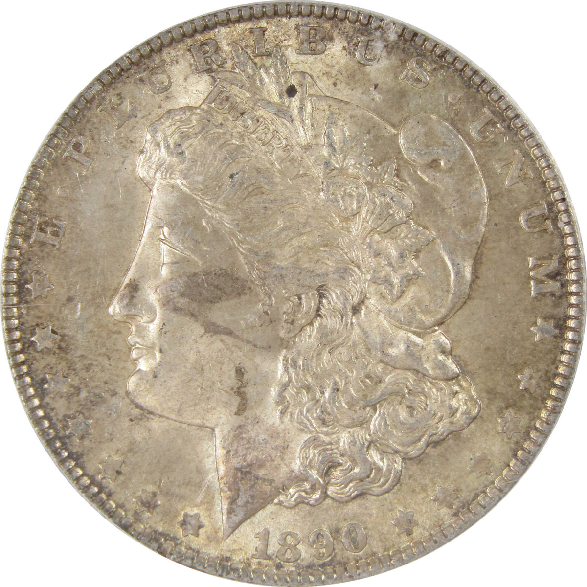 1890 Morgan Silver Dollar MS 63 ICG Uncirculated $1 Coin SKU:I29170