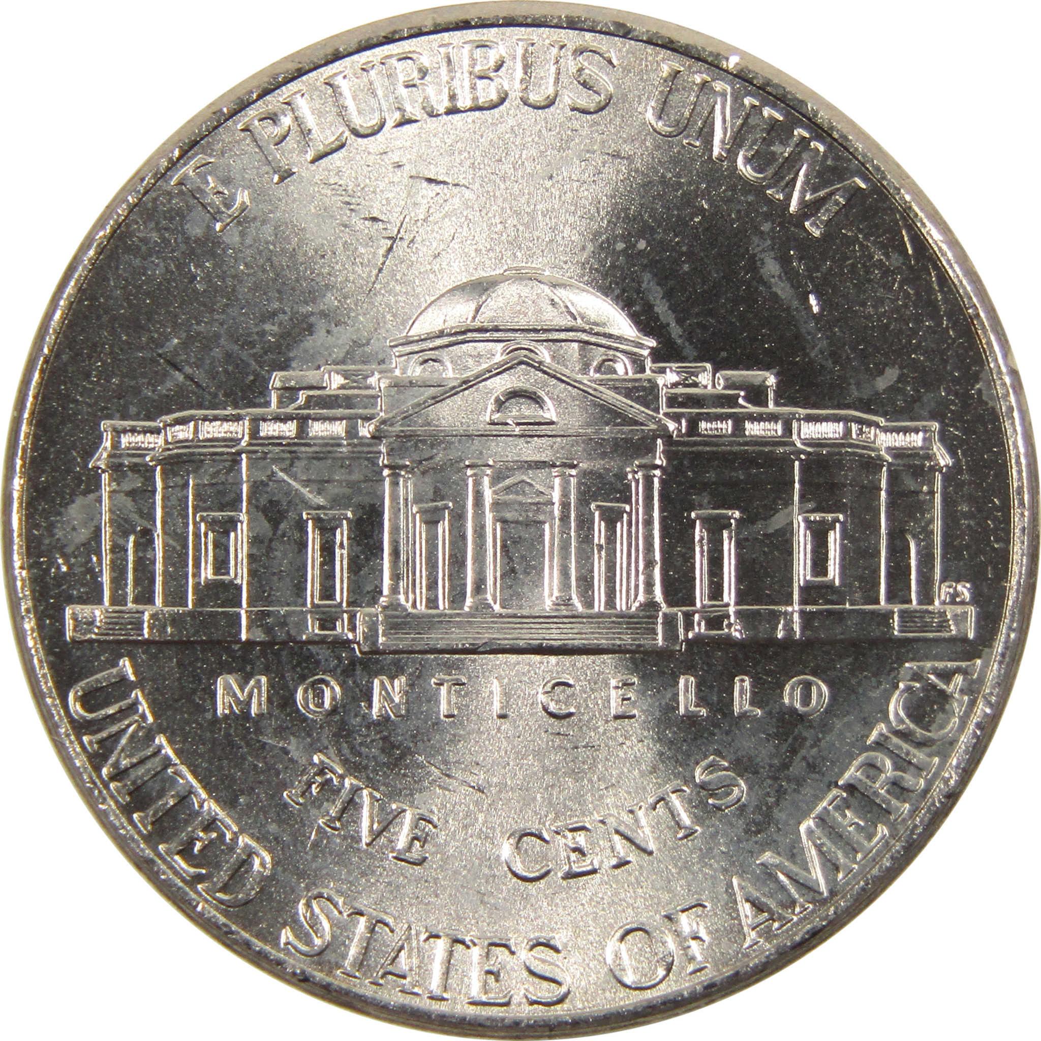 2019 P Jefferson Nickel BU Uncirculated 5c Coin