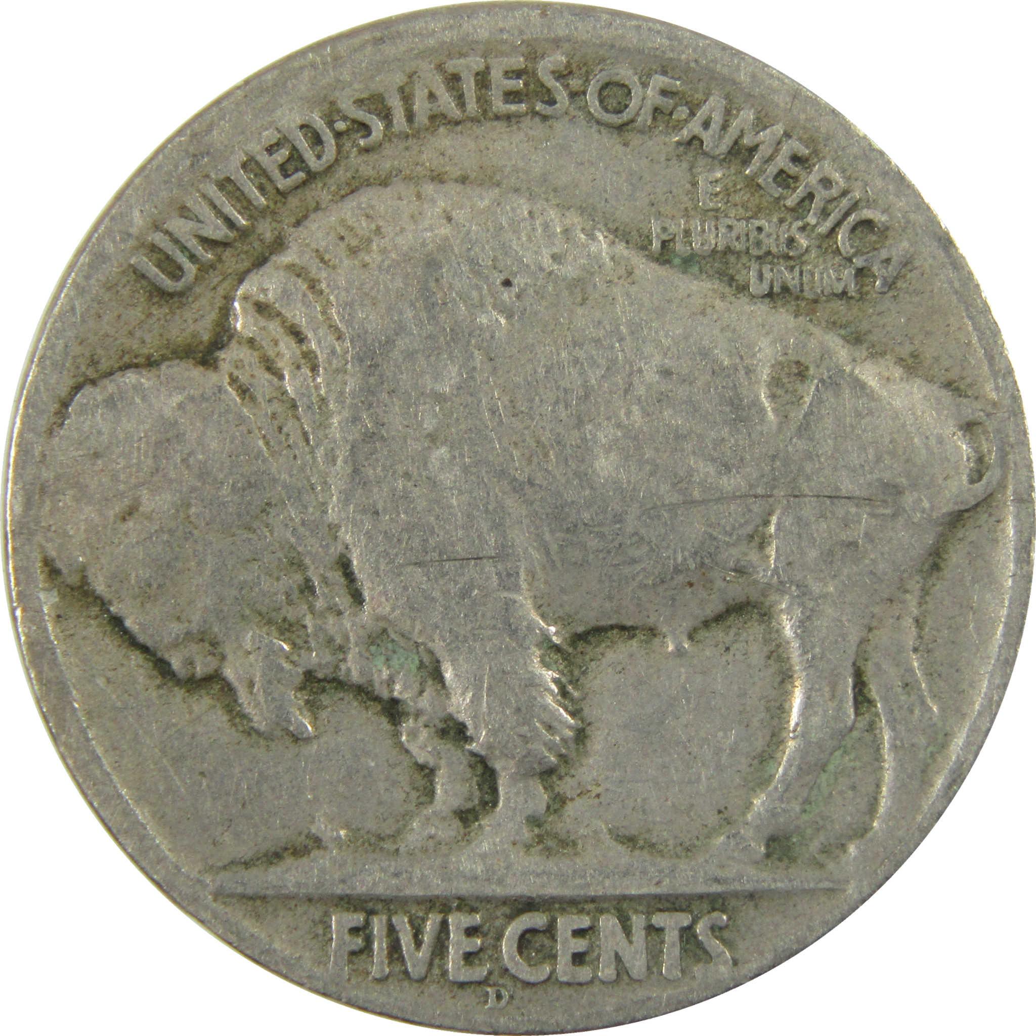 1920 D Indian Head Buffalo Nickel VG Very Good Details SKU:I28212
