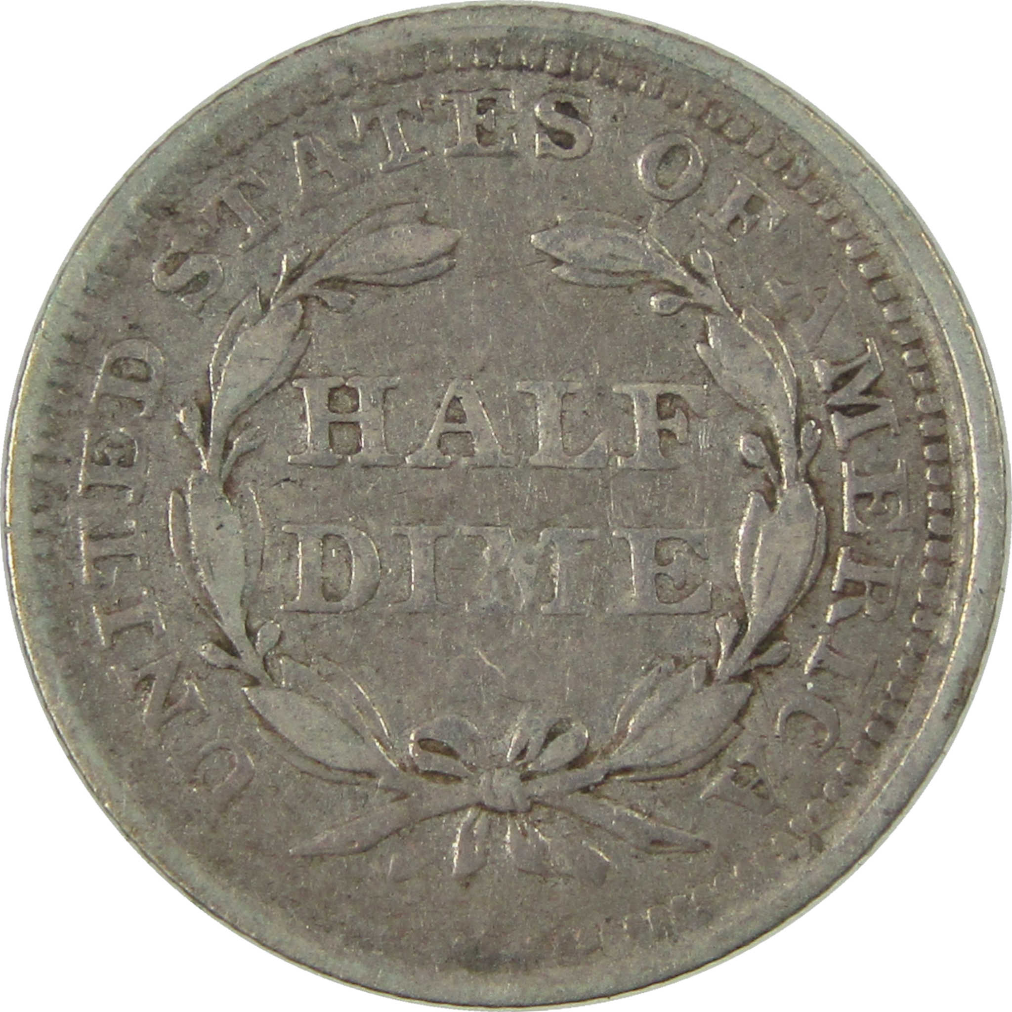 1857 Seated Liberty Silver Half Dime VF Very Fine 5c Coin SKU:CP1587