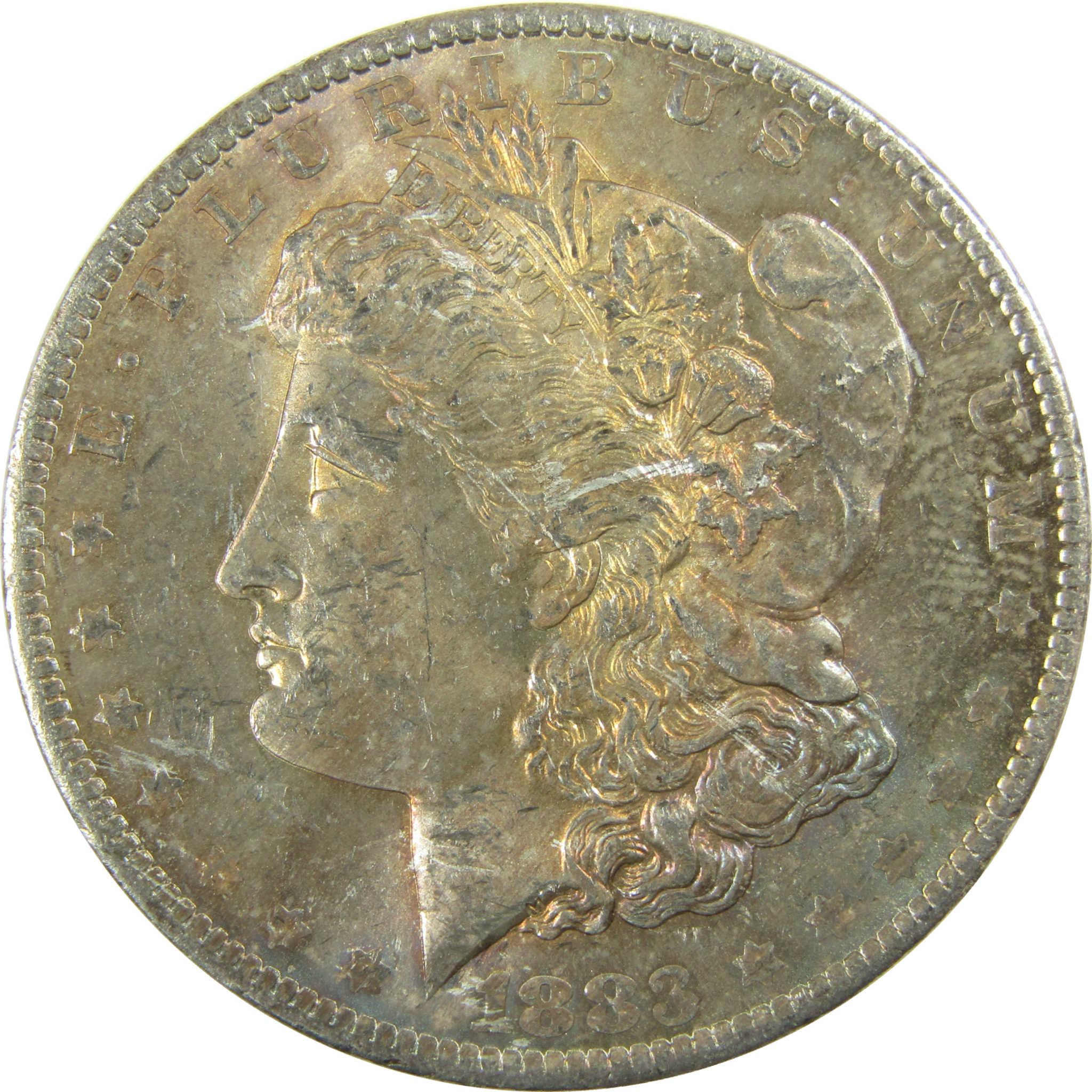 1883 O Morgan Silver Dollar Uncirculated Mint State Toned SKU:I27535