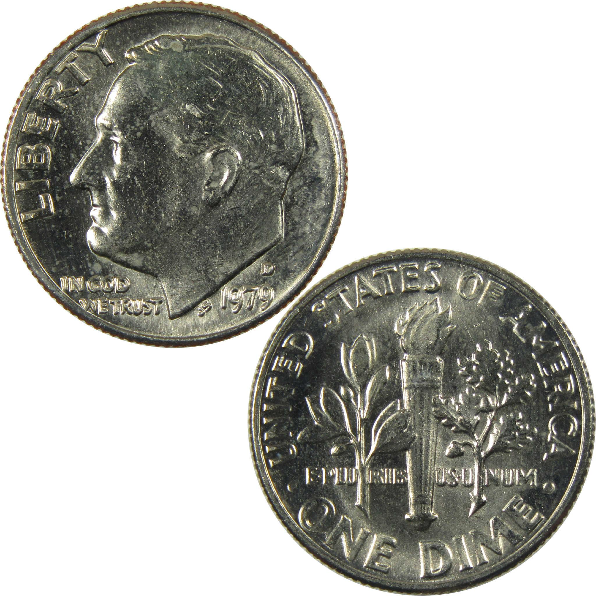 1979 D Roosevelt Clad Dime Uncirculated Mint State 10c Coin