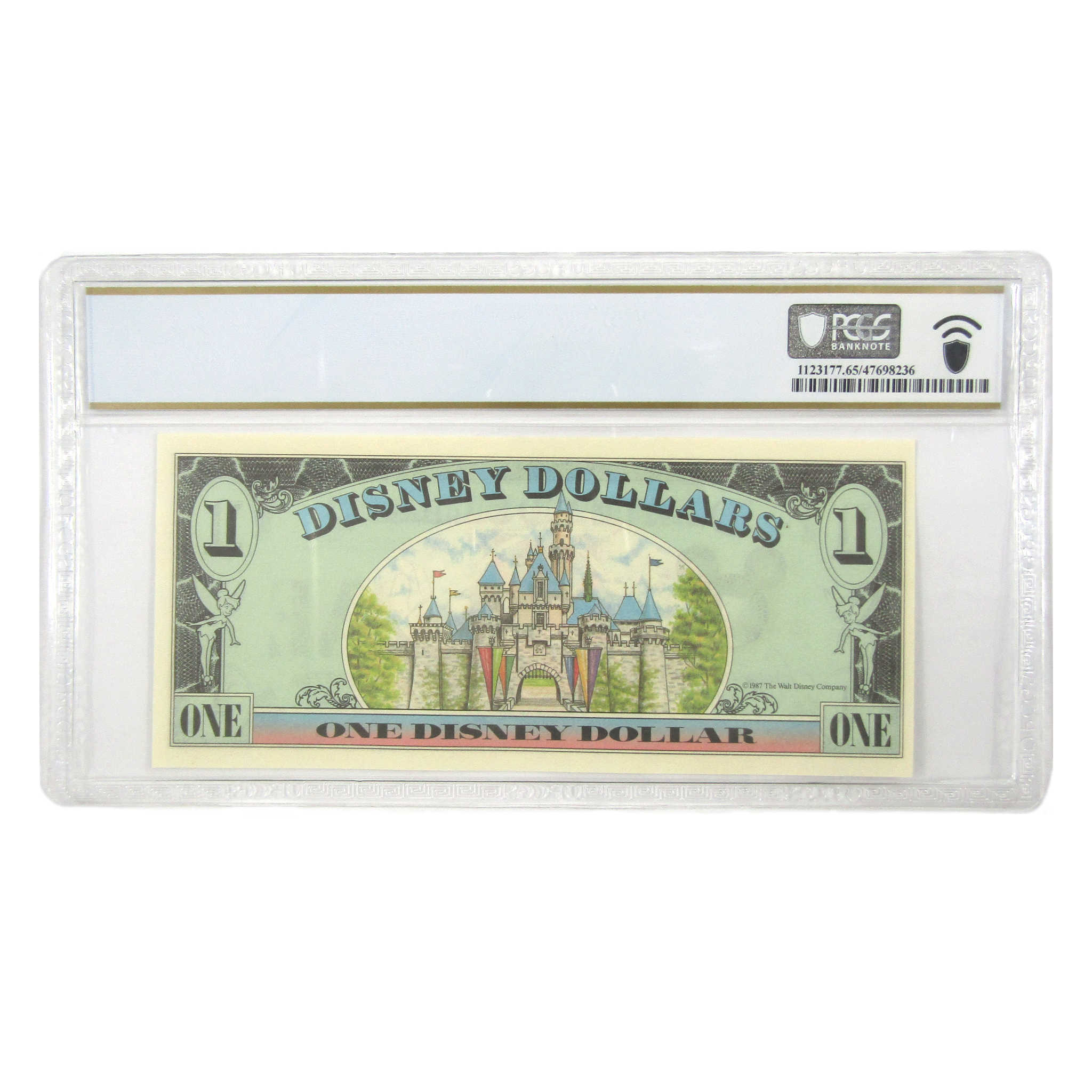 1987 Waving Mickey Disney Dollar Gem Unc 65 PPQ PCGS SKU:I9531