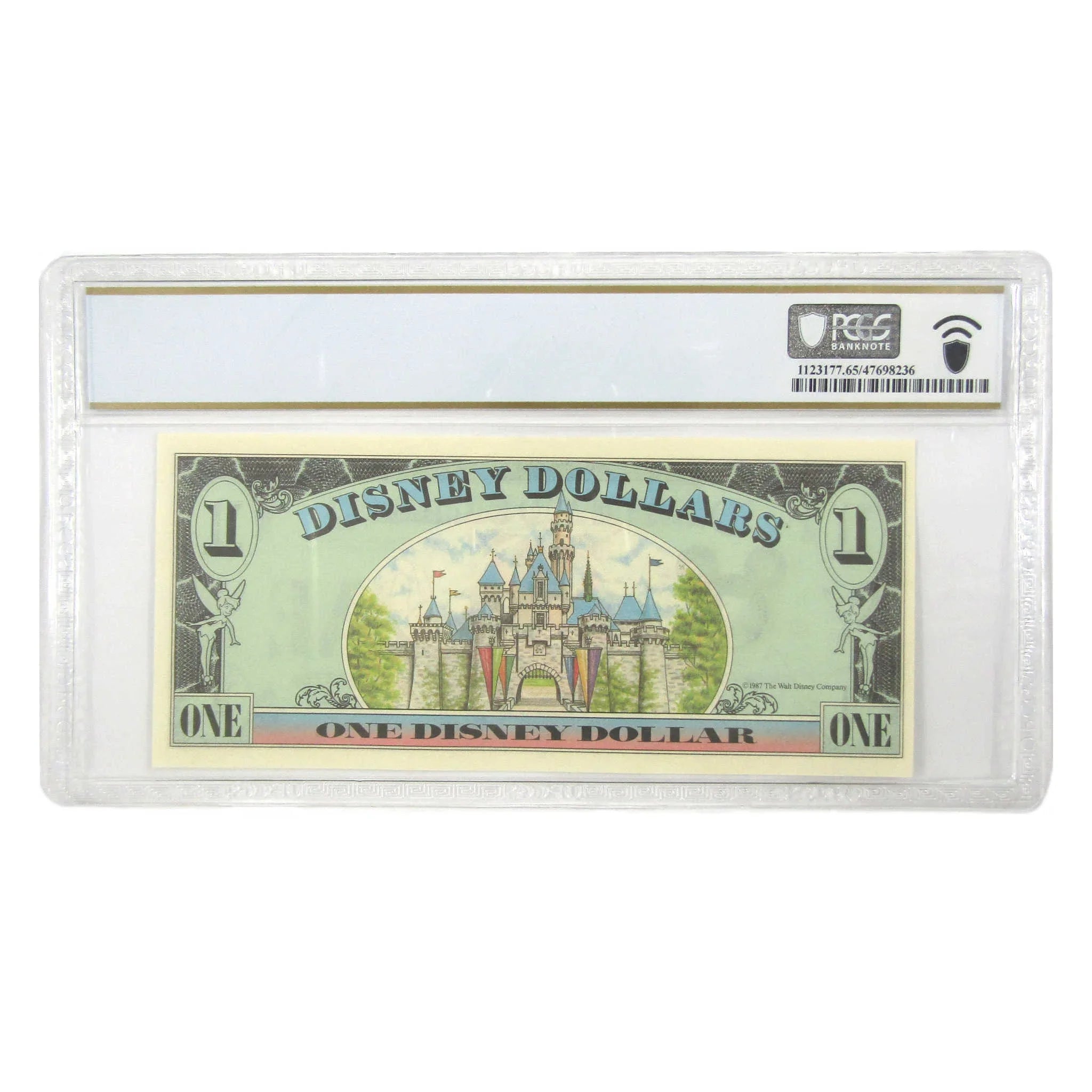 1987 Waving Mickey Disney Dollar Gem Unc 65 PPQ PCGS SKU:I9531