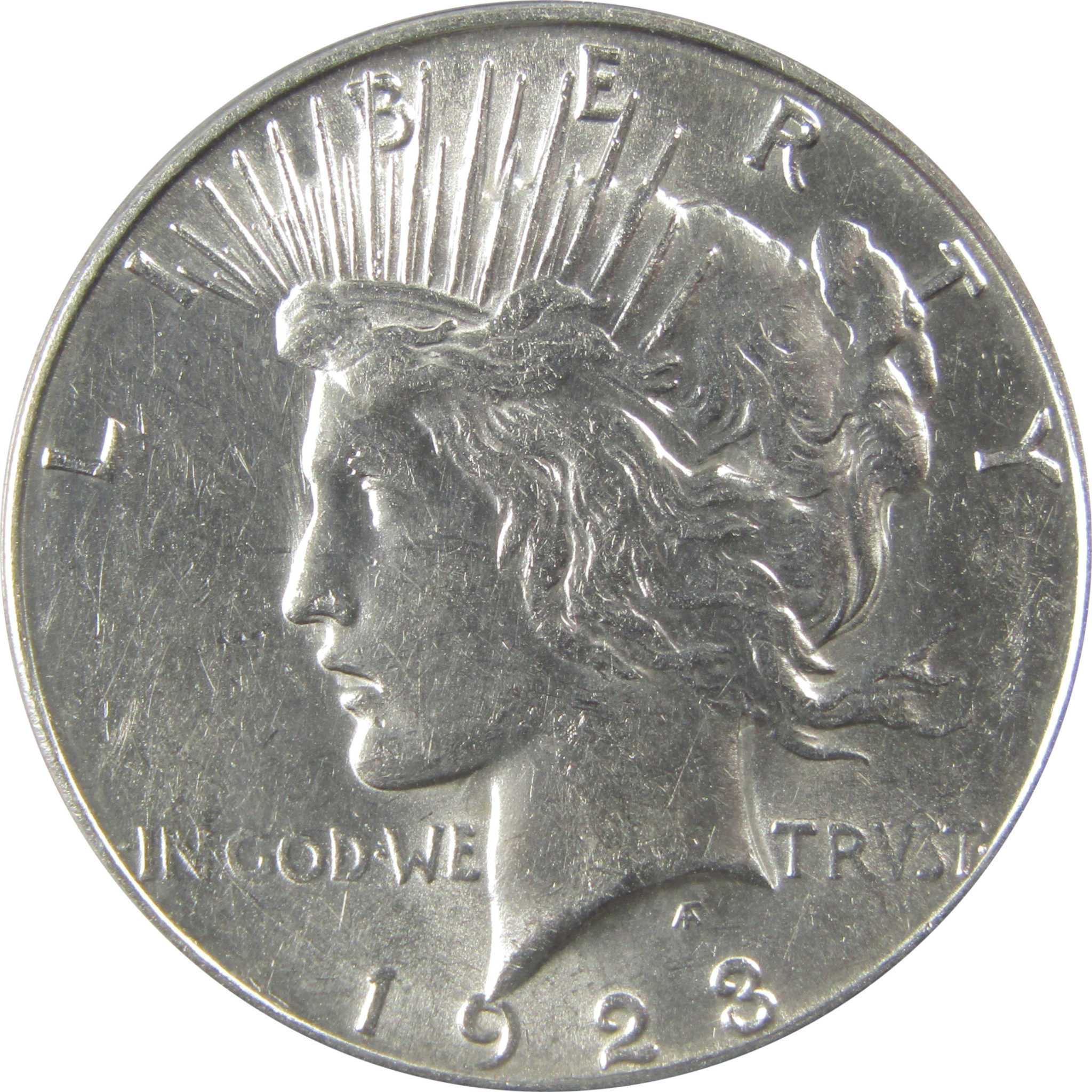 1923 S Peace Dollar AU 58 ANACS Silver $1 Coin SKU:I22157