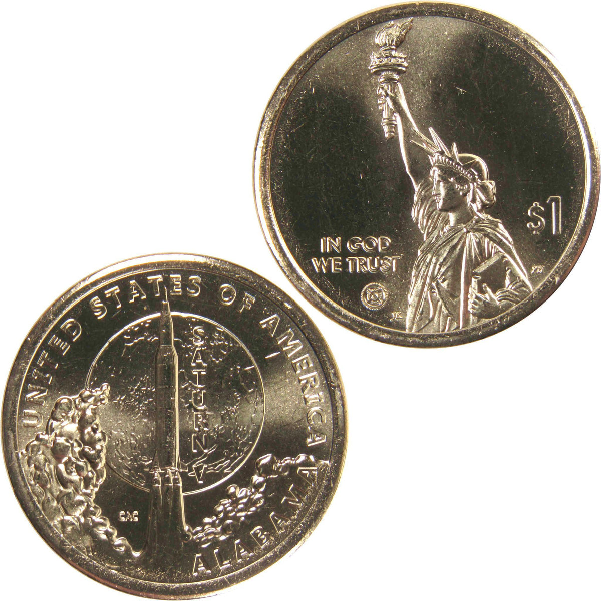 2024 P Alabama Saturn V Rocket American Innovation Dollar Uncirculated
