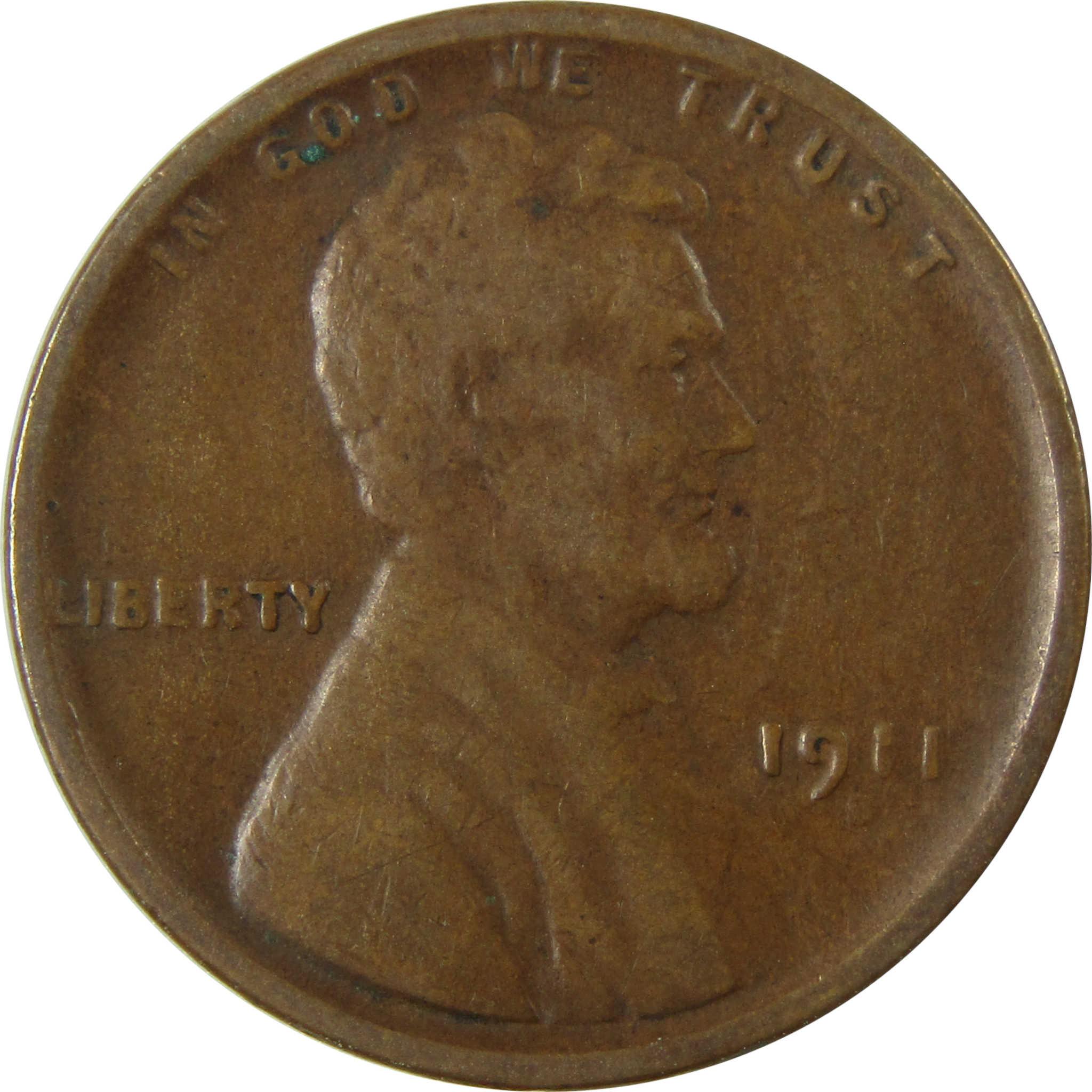 1911 S Lincoln Wheat Cent VF Very Fine Penny 1c Coin SKU:I26376