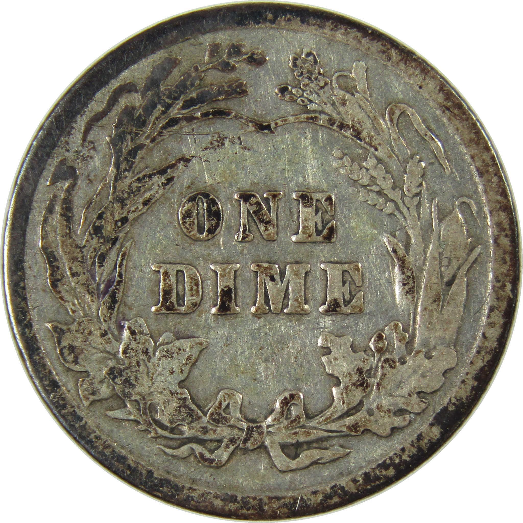 1913 Barber Silver Dime VG Very Good 10c Coin Collectible SKU:CP88