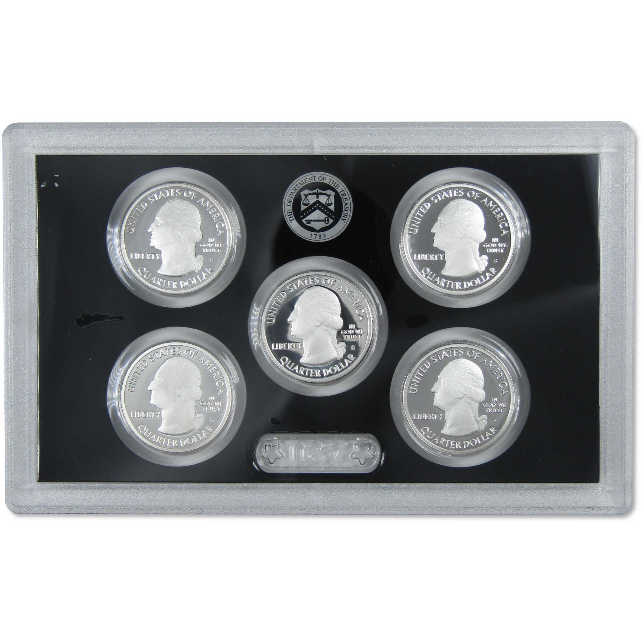2019 America the Beautiful Quarter Silver Proof Set U.S. Mint OGP COA