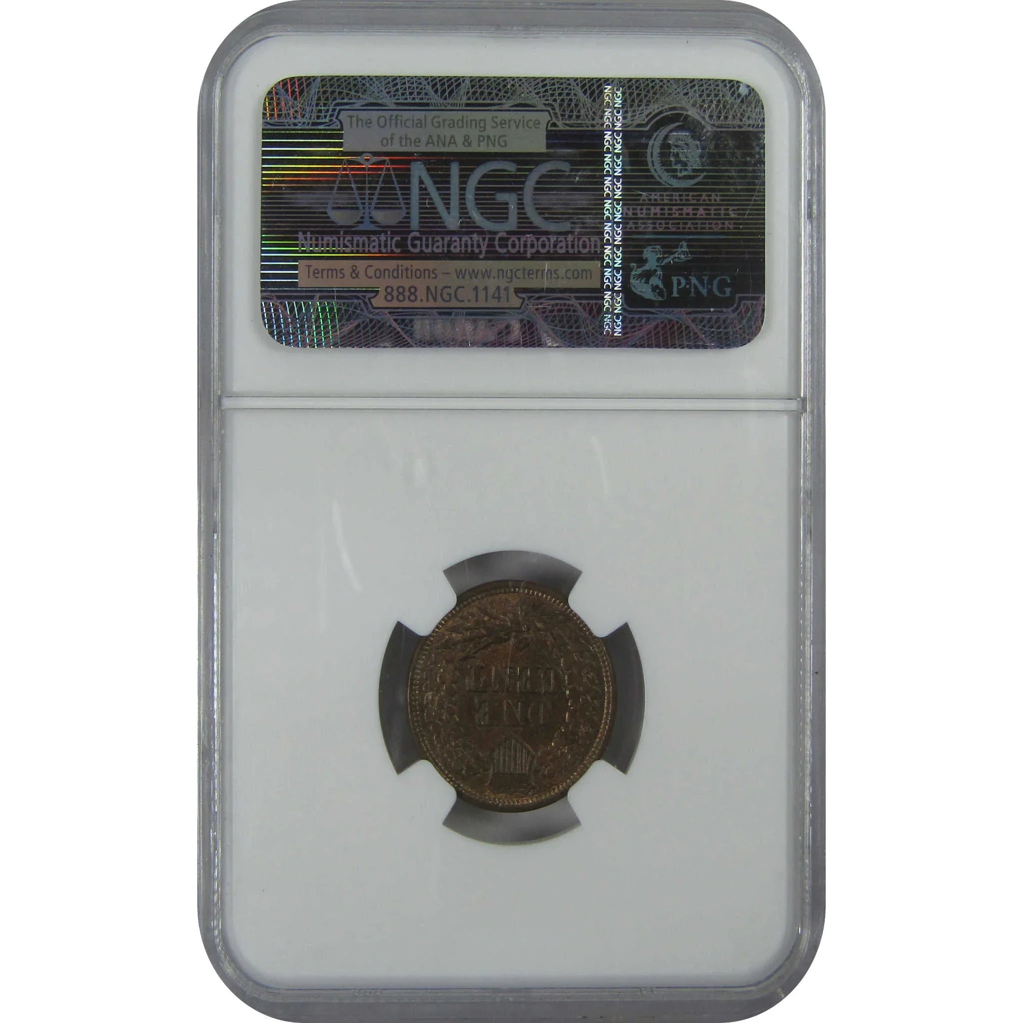 1864/186 L FS-2302 Indian Head Cent MS 64 BN NGC Penny 1c Uncirculated