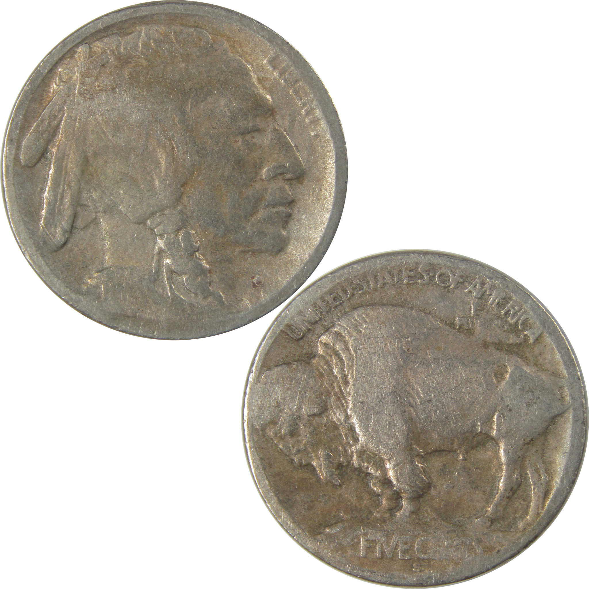 1913 S Type 1 Indian Head Buffalo Nickel FR Fair Details SKU:I22831