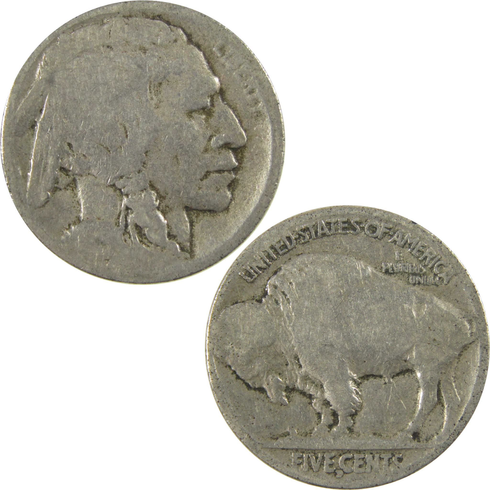 1915 D Indian Head Buffalo Nickel AG About Good 5c Coin SKU:I28223