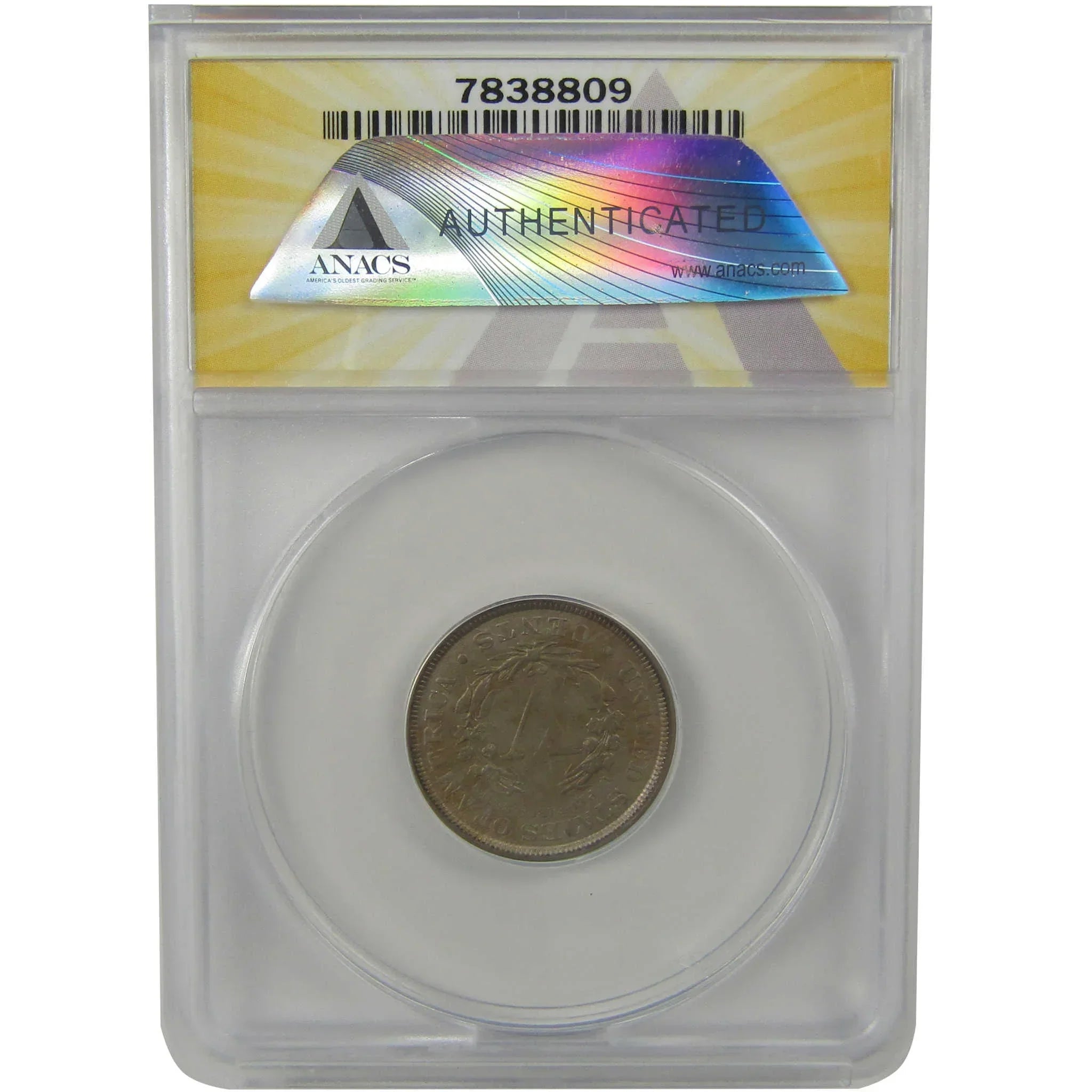 1889 Liberty Head V Nickel EF 40 Details ANACS 5c Coin SKU:I22315