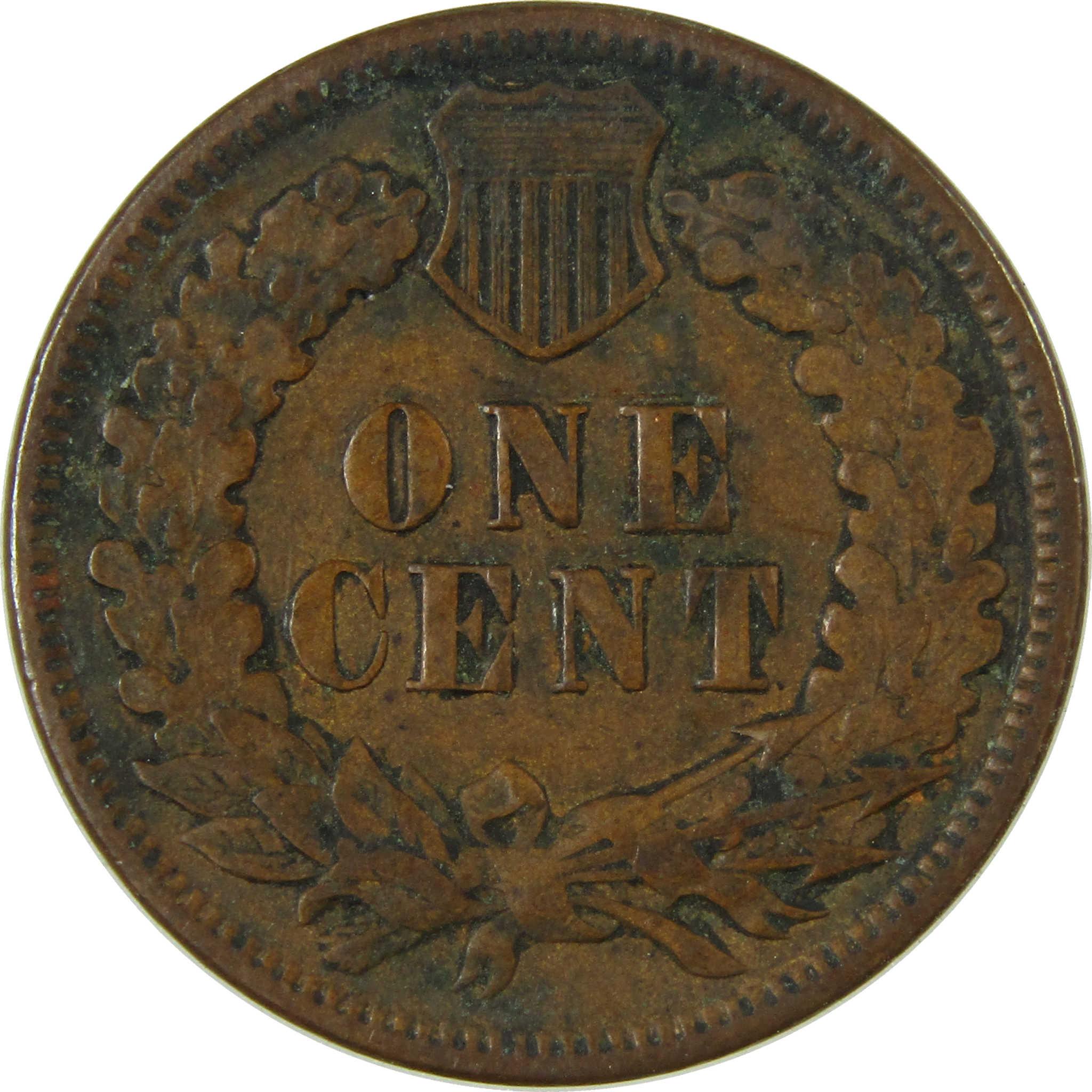 1893 Indian Head Cent F Fine Penny 1c Coin SKU:I26975