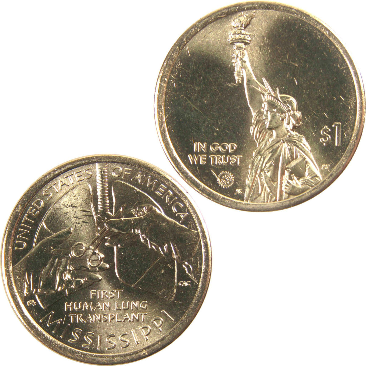 2023 P Mississippi Lung Transplant American Innovation $1 Uncirculated