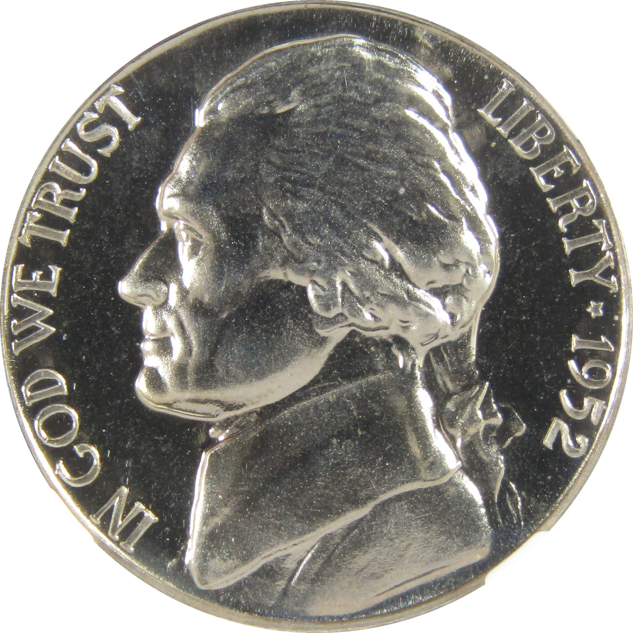 1952 Jefferson Nickel PF 68 NGC Proof 5c Coin Collectible SKU:I27358