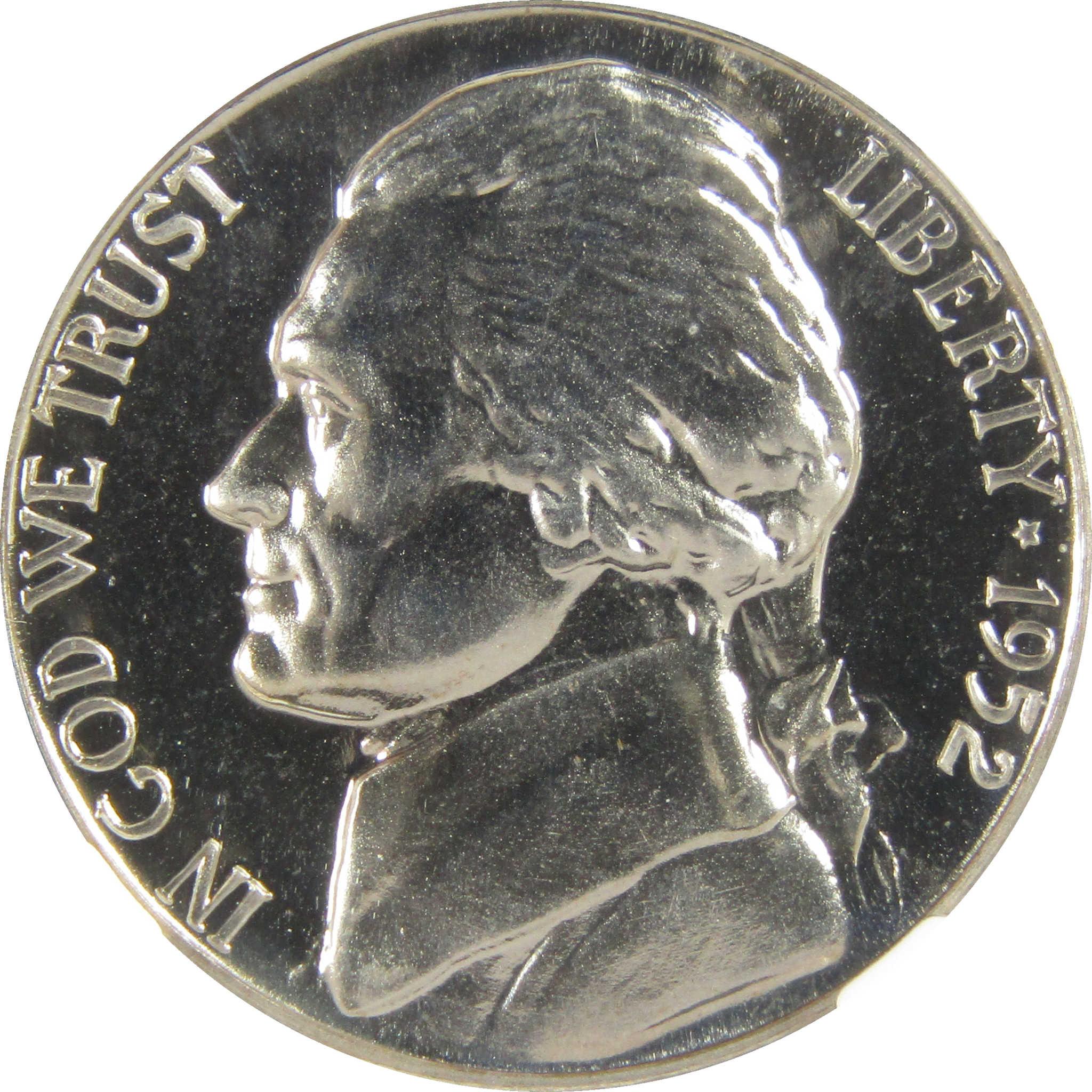 1952 Jefferson Nickel PF 68 NGC Proof 5c Coin Collectible SKU:I27358