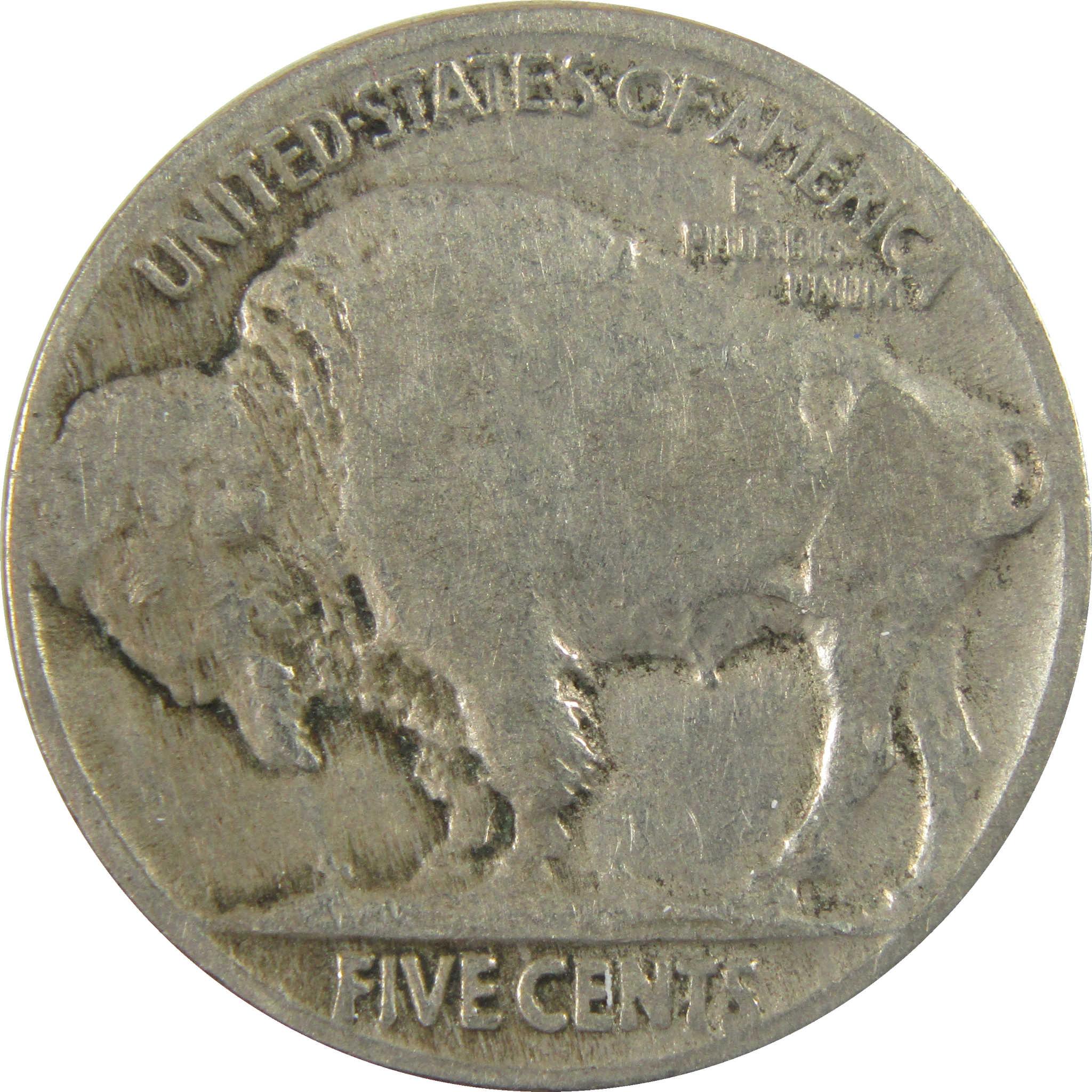 1914 Indian Head Buffalo Nickel F Fine 5c Coin SKU:I28217
