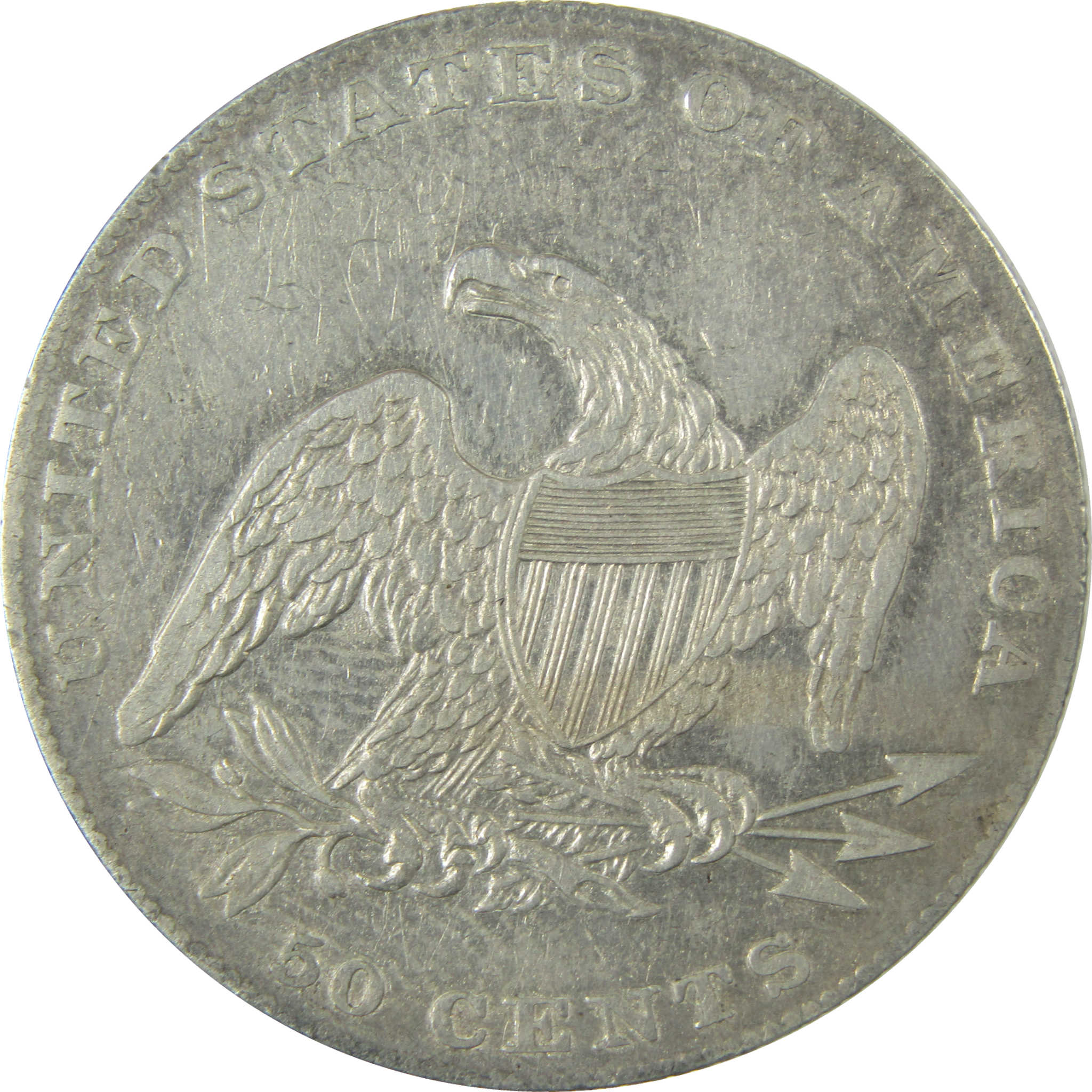 1837 Capped Bust Silver 50c VF Very Fine Details SKU:CP1500