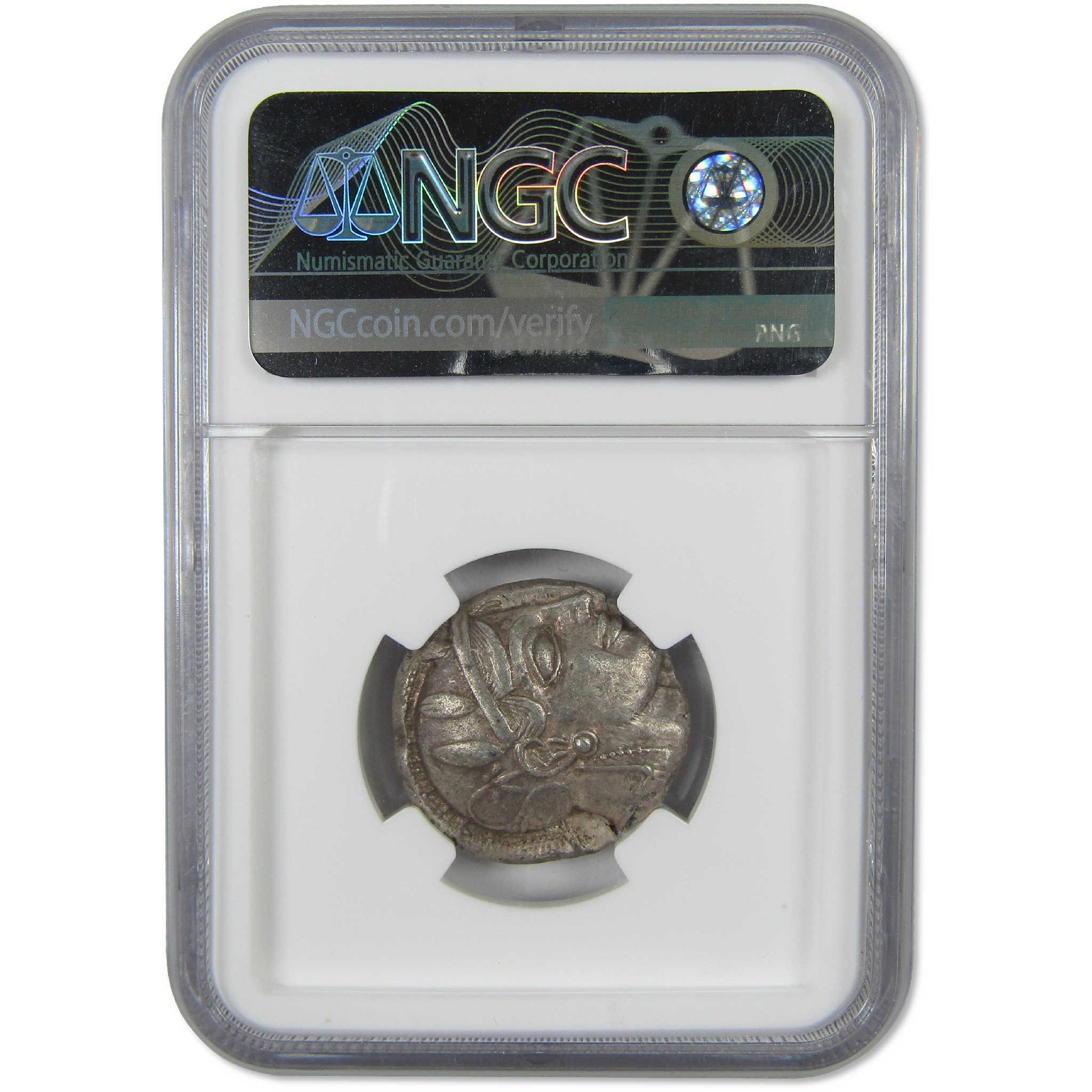 465-455 BC Attica Athens Silver Athena Owl Tetradrachm AU NGC Ancient