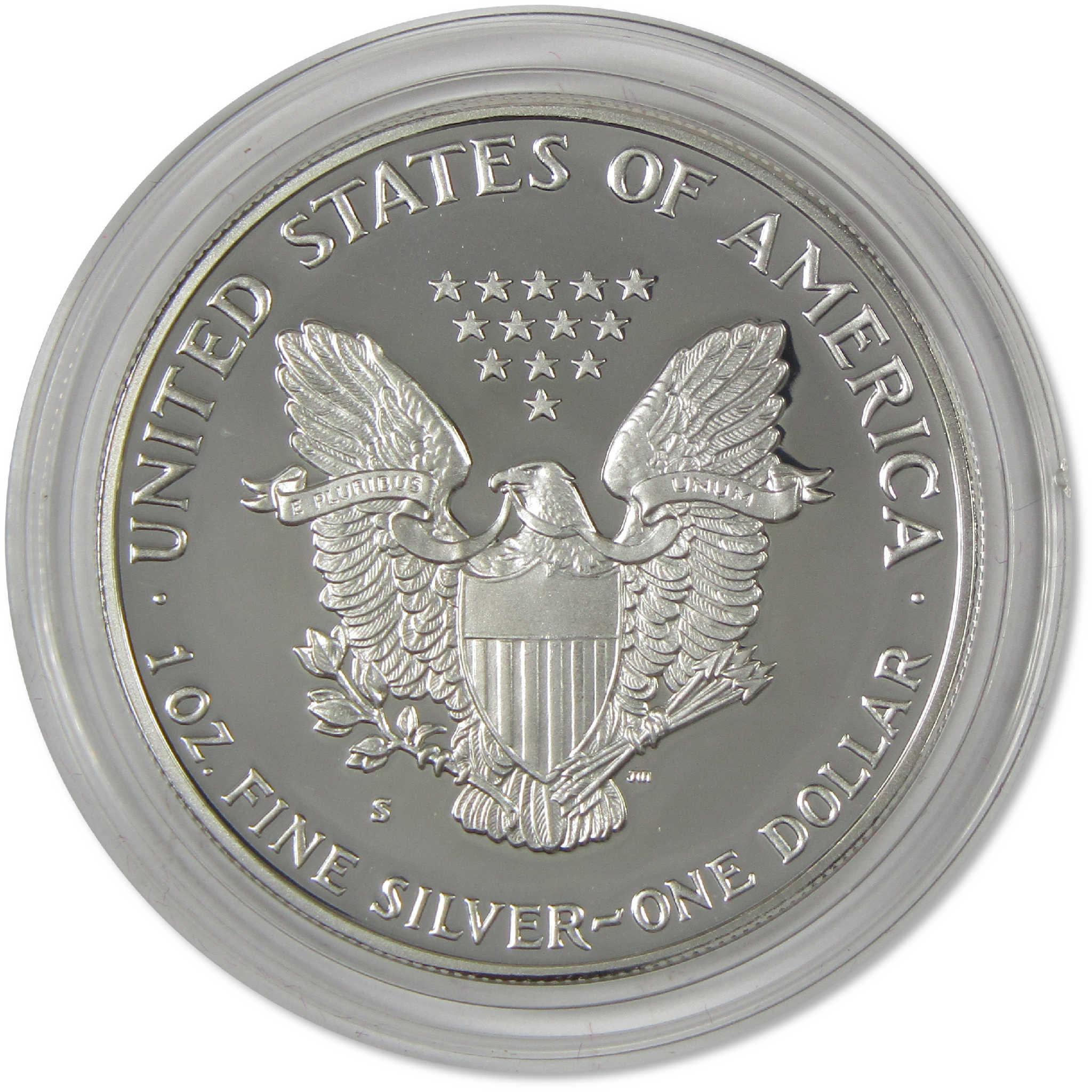 1987 S American Silver Eagle Proof $1 Coin Collectible OGP COA