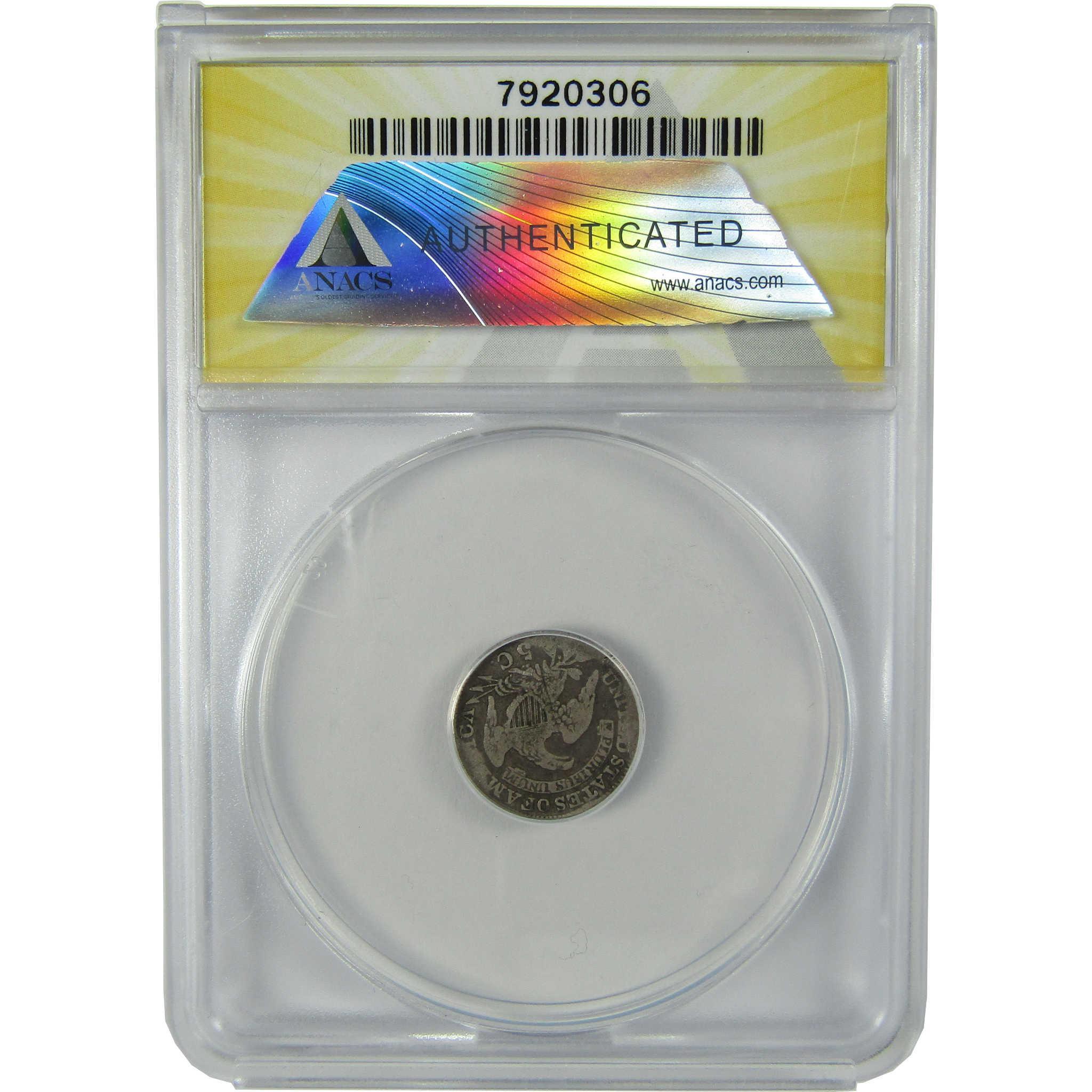 1830 Capped Bust Silver Half Dime G 4 Details ANACS 5c Coin SKU:CP191
