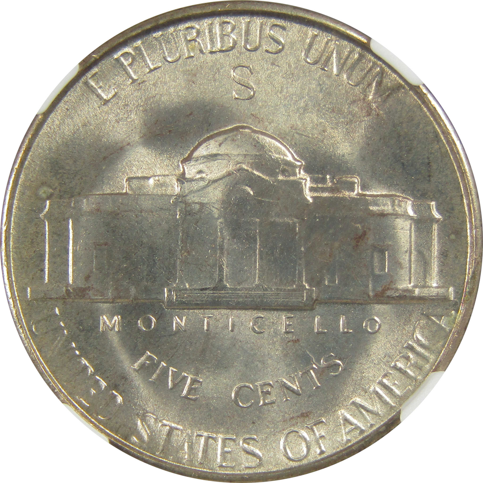 1945 S Jefferson Nickel MS 67 NGC Silver Bag Fragment SKU:I20331