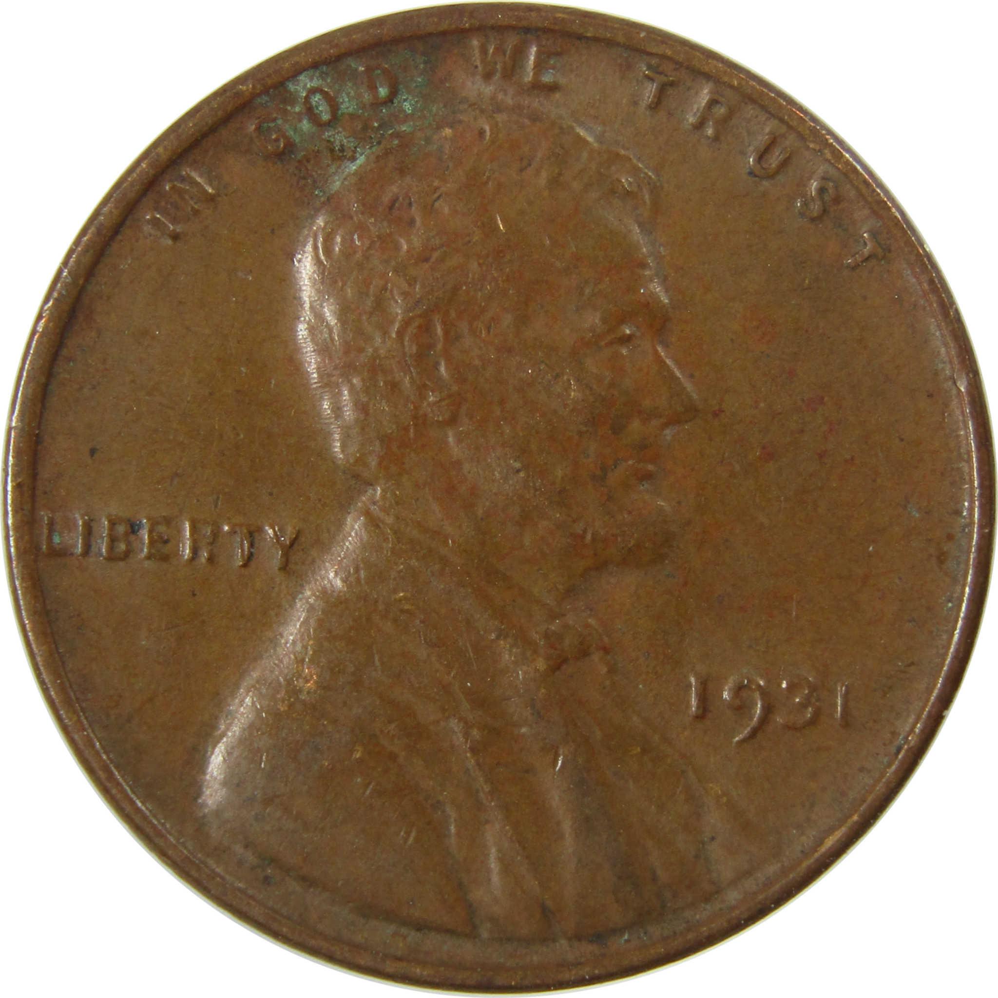 1931 Lincoln Wheat Cent XF EF Extremely Fine Penny 1c Coin SKU:I26836