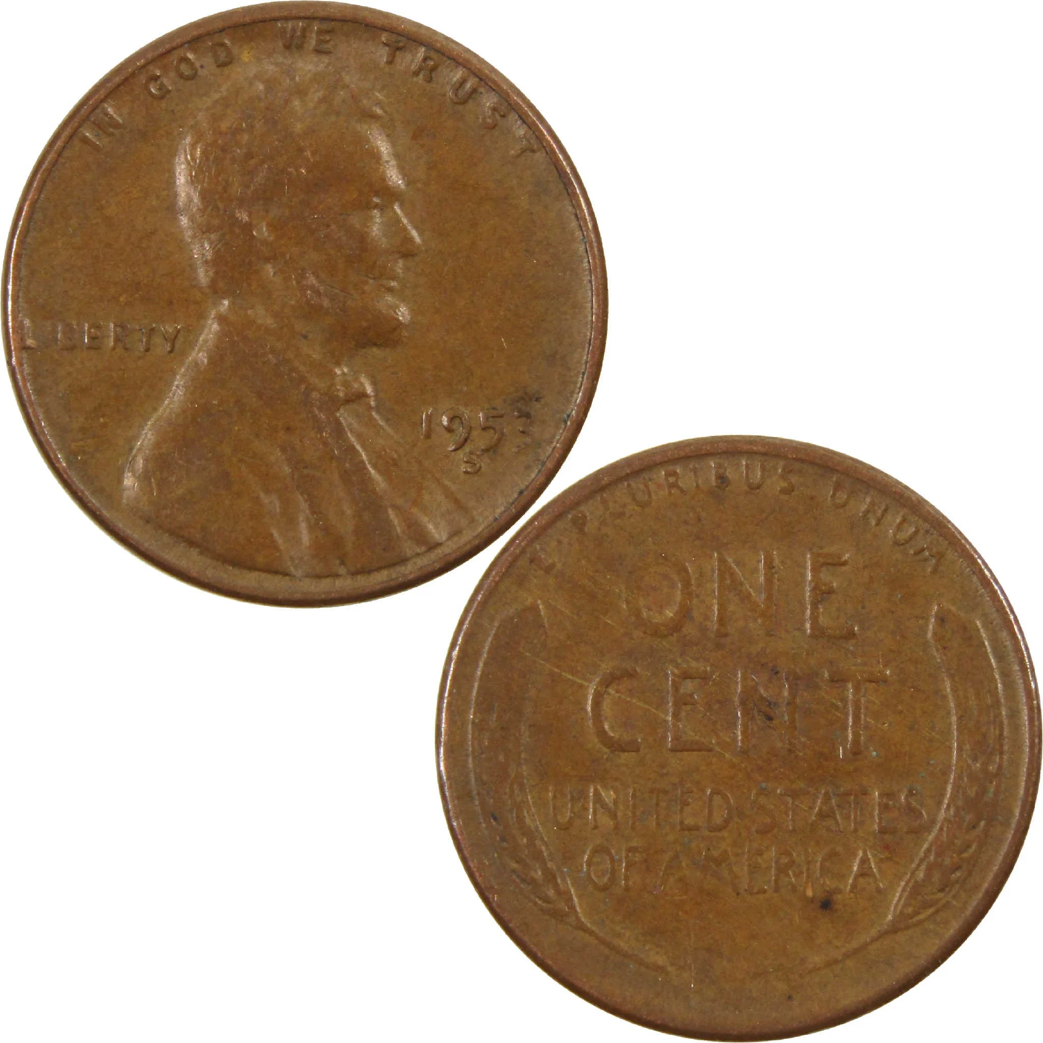 1953 S Lincoln Wheat Cent Circulated Penny 1c Coin Collectible