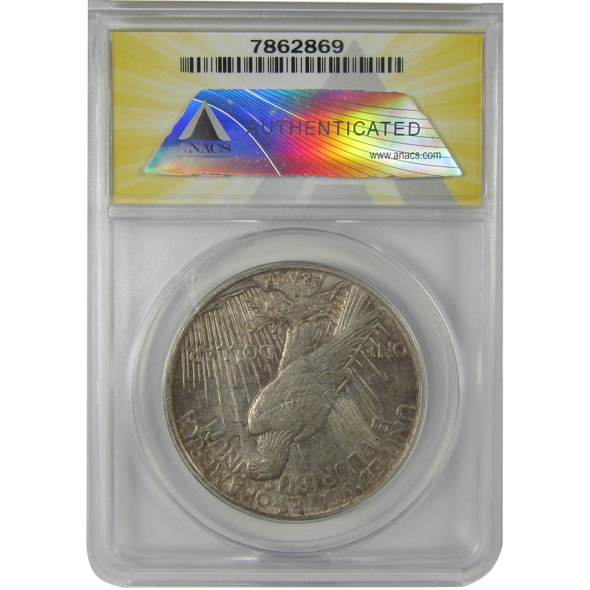1921 High Relief Peace Dollar AU 58 Details ANACS Silver SKU:I22973