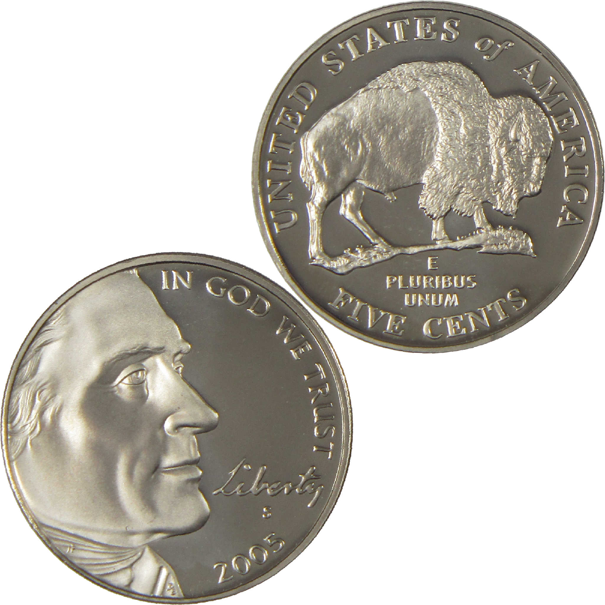 2005 S American Bison Jefferson Nickel Choice Proof 5c Coin