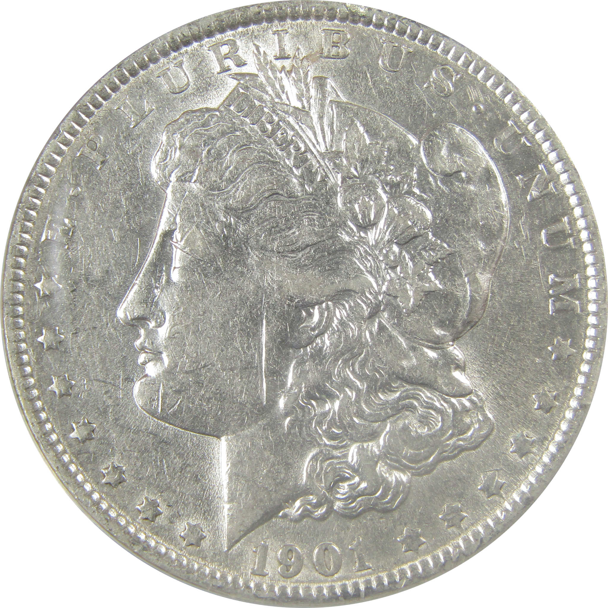 1901 Morgan Dollar EF 45 Details ANACS Silver $1 Coin SKU:I21257 - Morgan coin - Morgan silver dollar - Morgan silver dollar for sale - Profile Coins & Collectibles
