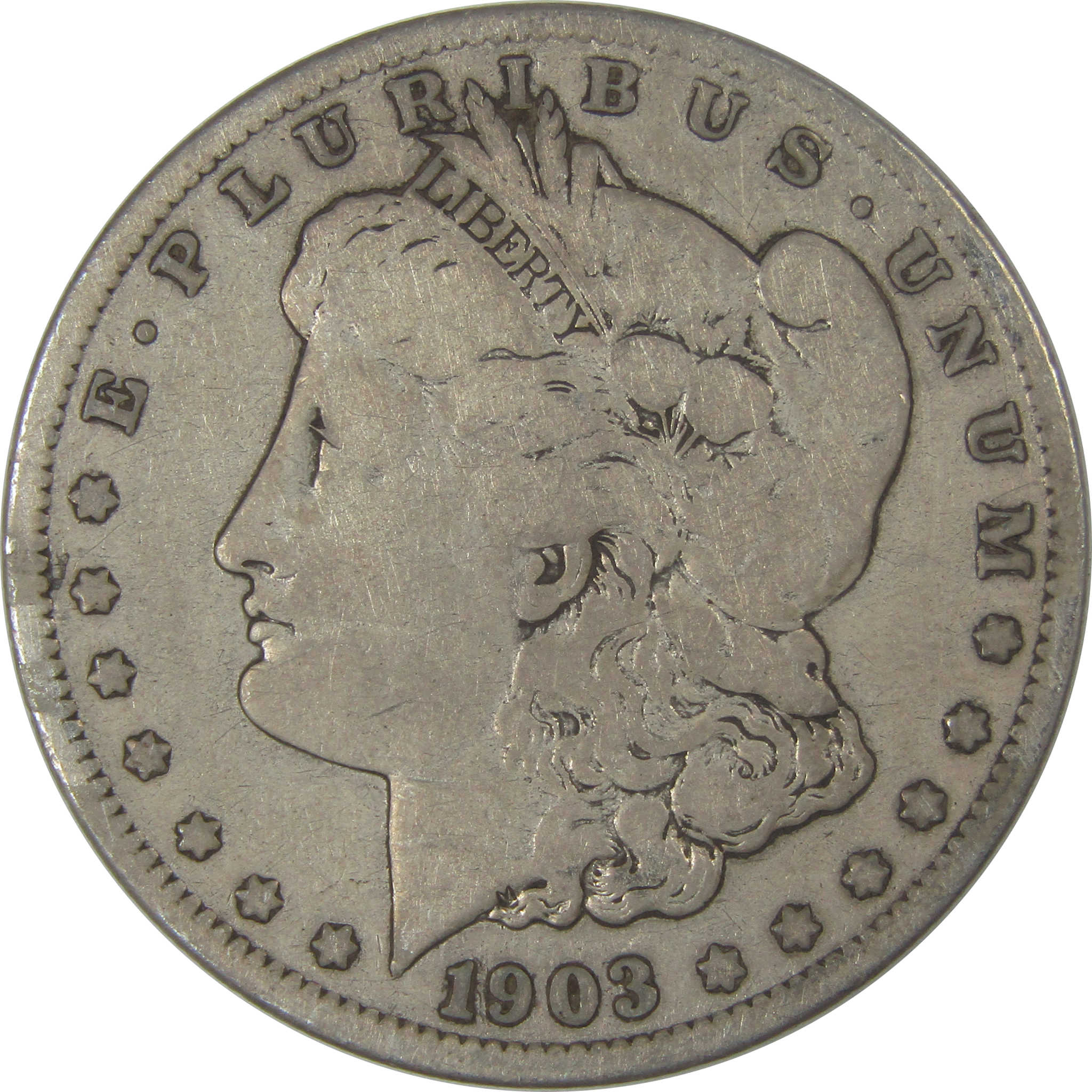 1903 S Morgan Dollar VG Very Good Details Silver $1 Coin SKU:I22817 - Morgan coin - Morgan silver dollar - Morgan silver dollar for sale - Profile Coins & Collectibles