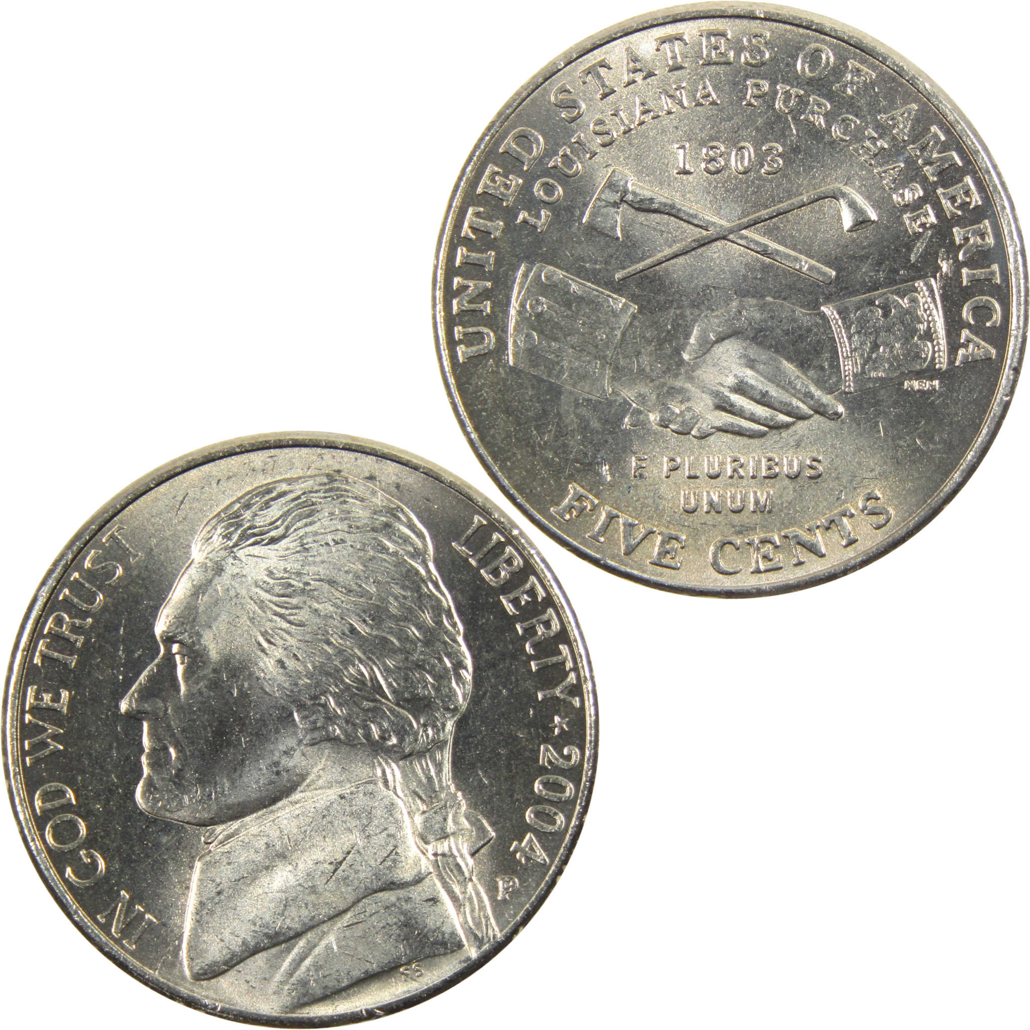 2004 P Peace Medal Jefferson Nickel BU Uncirculated 5c Coin