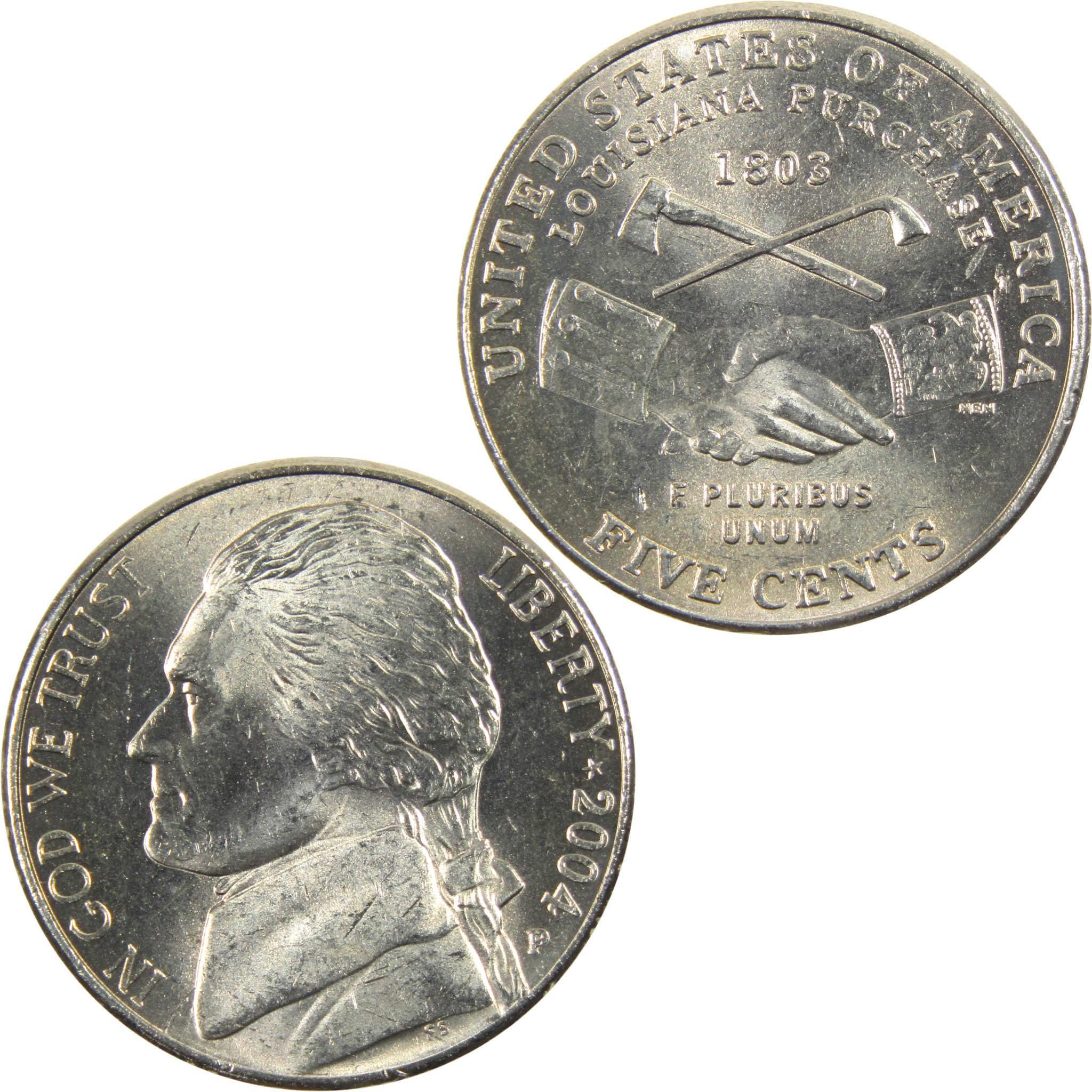 2004 P Peace Medal Jefferson Nickel BU Uncirculated 5c Coin