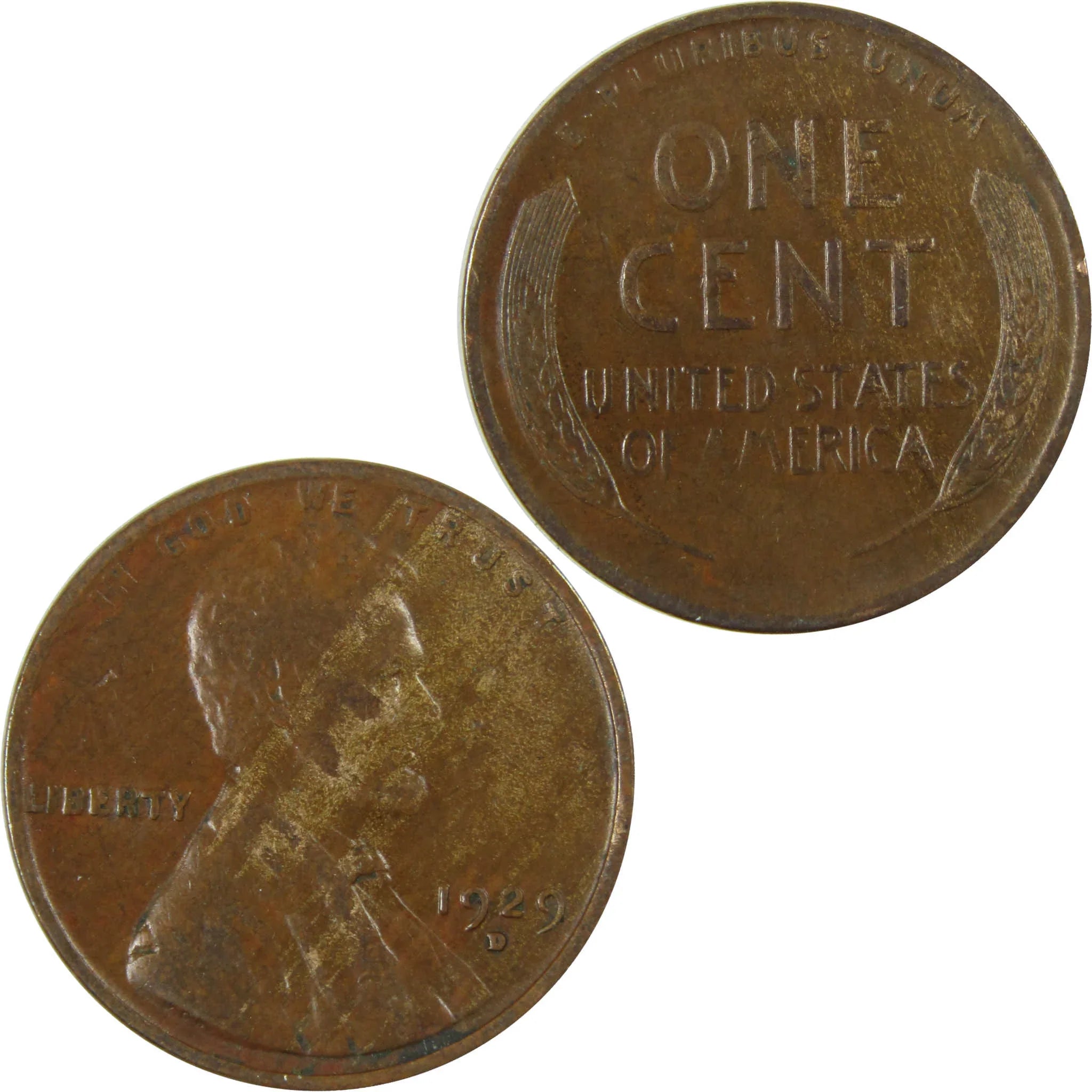 1929 D Lincoln Wheat Cent VG Very Good Penny 1c Coin SKU:I27203