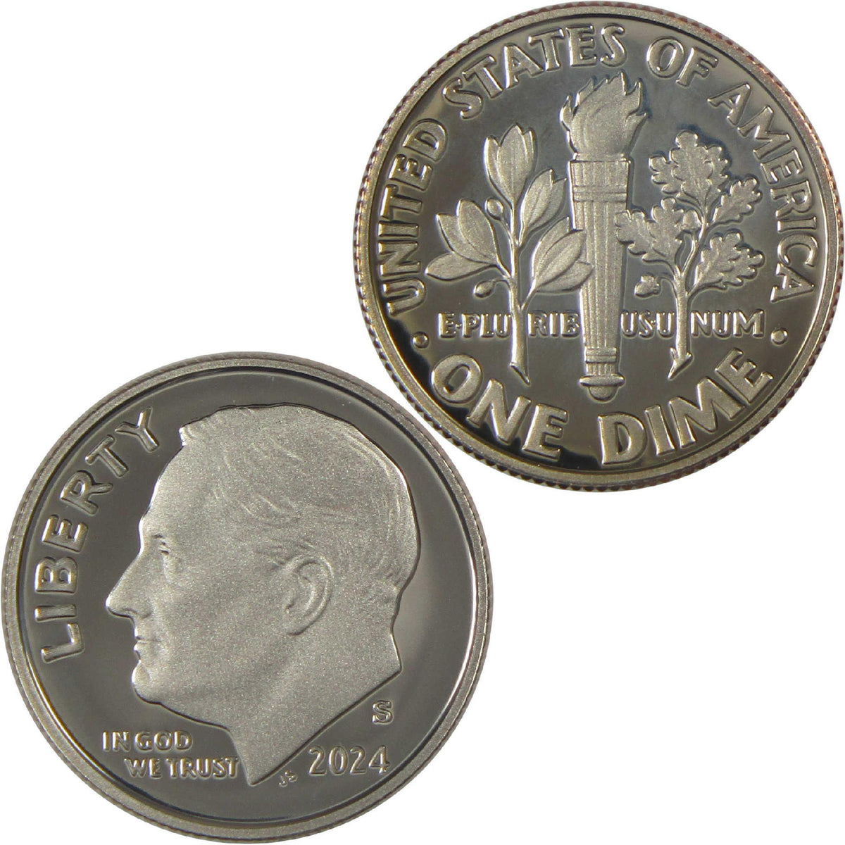 2024 S Roosevelt Dime Clad Proof 10c Coin Collectible