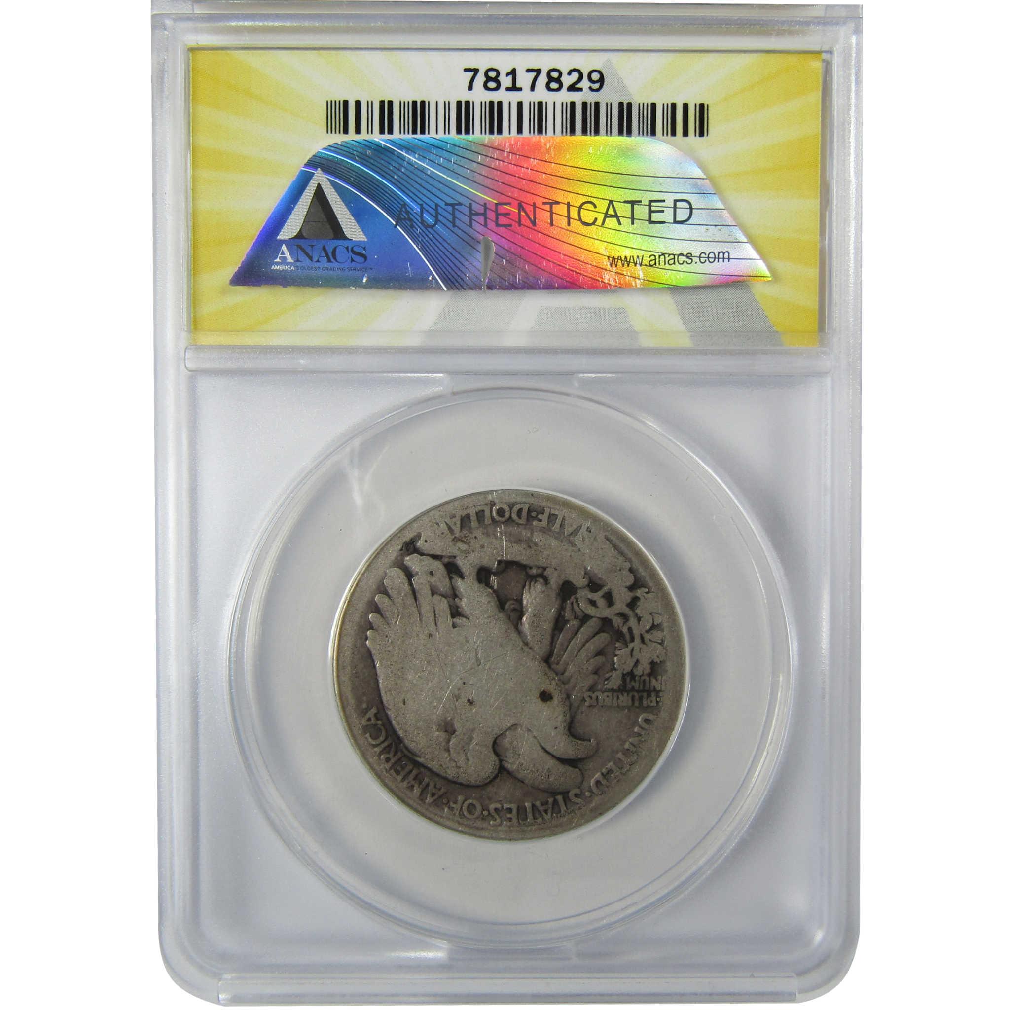 1916 D Liberty Walking Silver Half Dollar FR 2 ANACS SKU:CP814