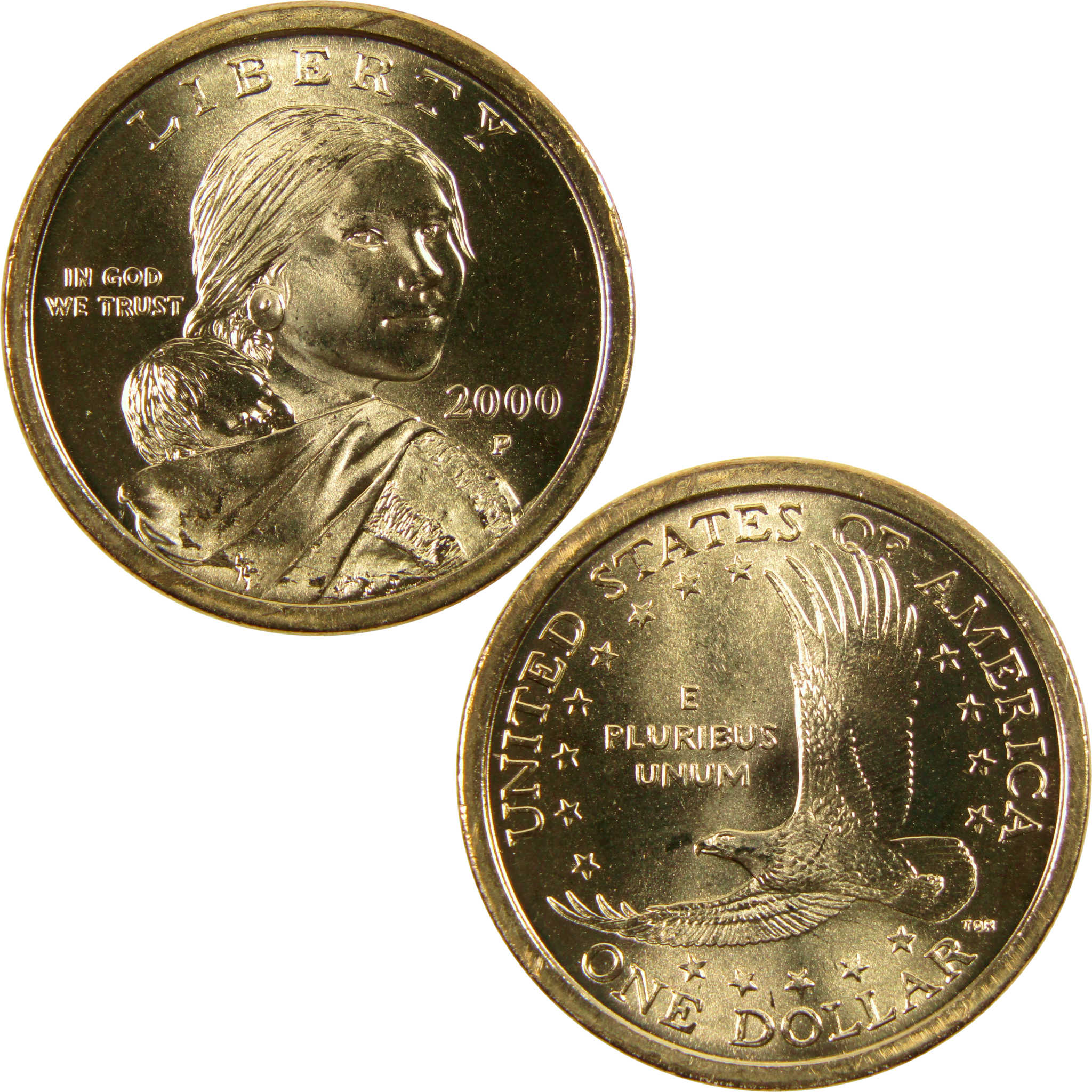 2000 P Sacagawea Native American Dollar BU Uncirculated $1 Coin