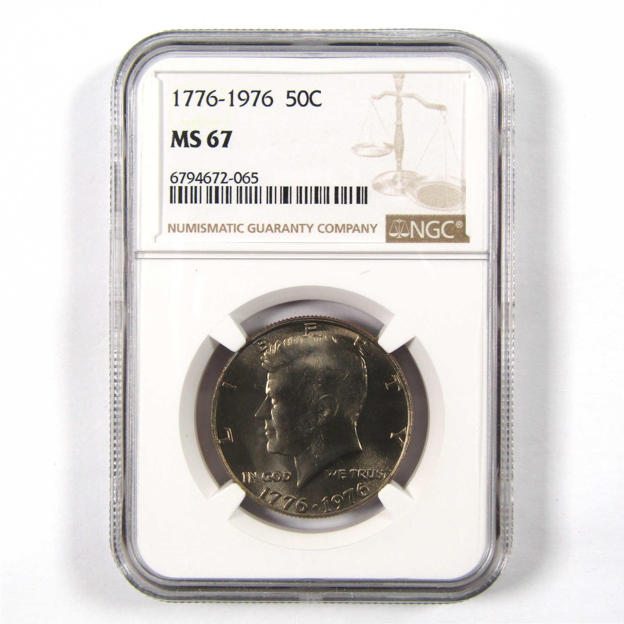 1976 Kennedy Bicentennial 50c MS 67 NGC Clad Unc SKU:I9820