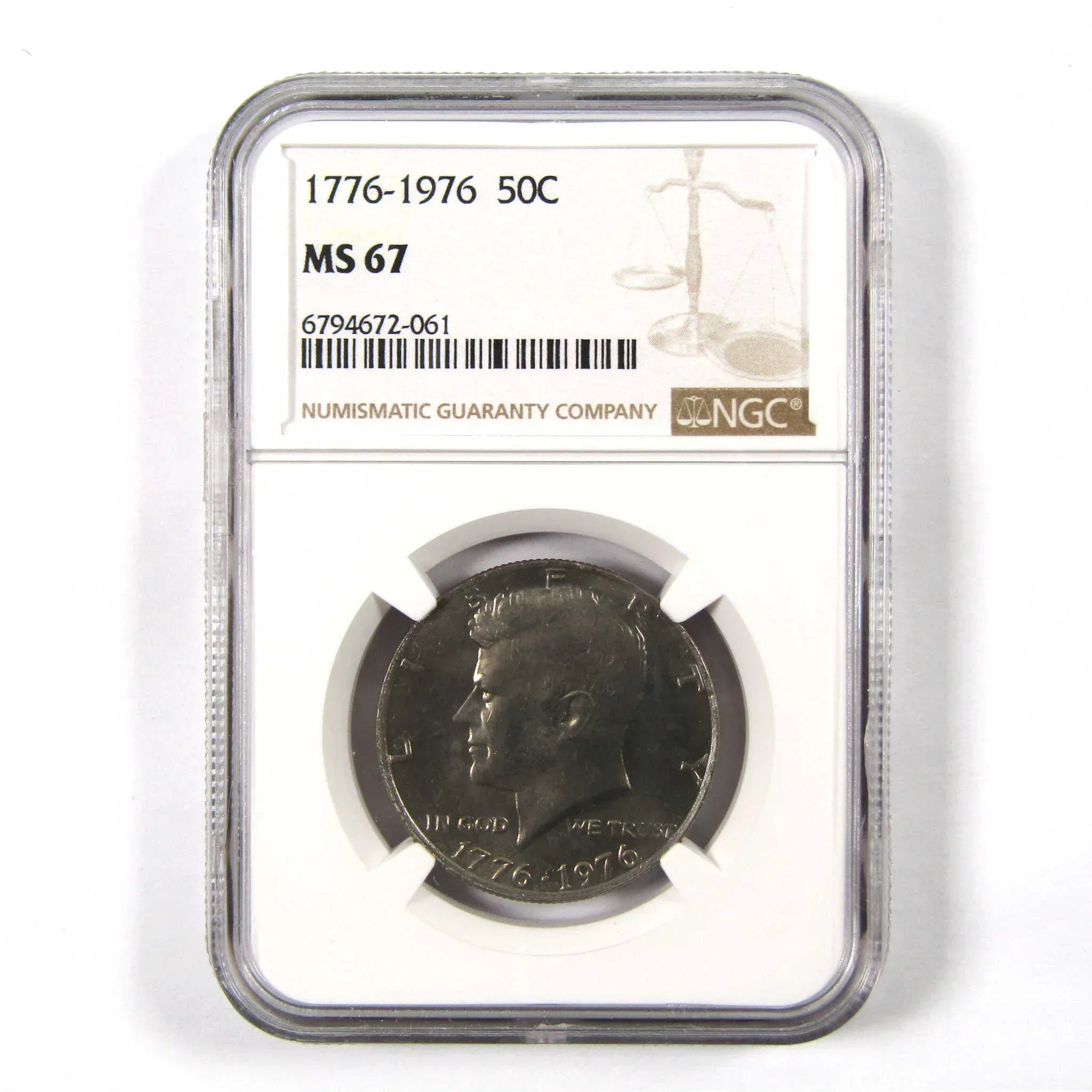 1976 Kennedy Bicentennial 50c MS 67 NGC Clad Unc SKU:I9815