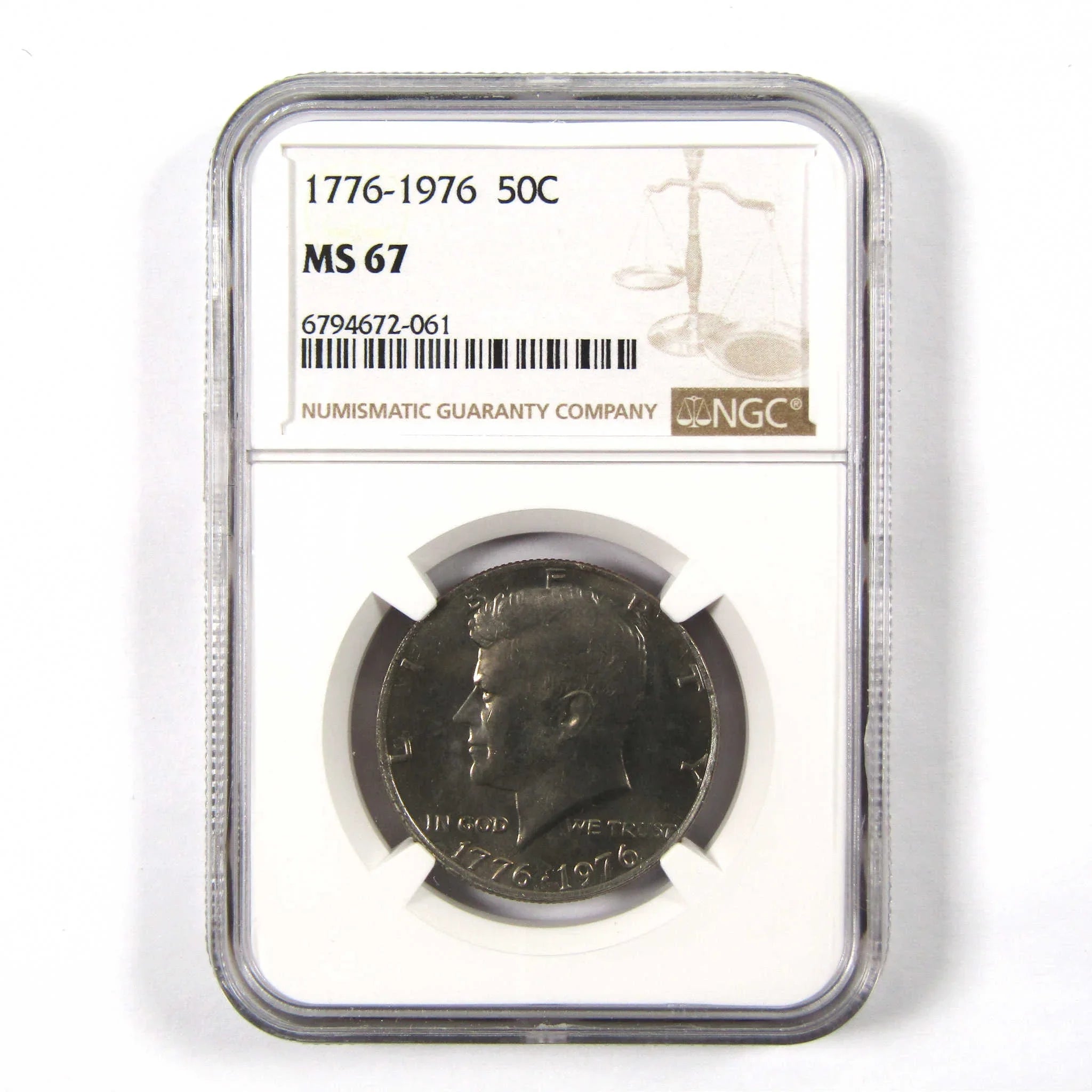 1976 Kennedy Bicentennial 50c MS 67 NGC Clad Unc SKU:I9815
