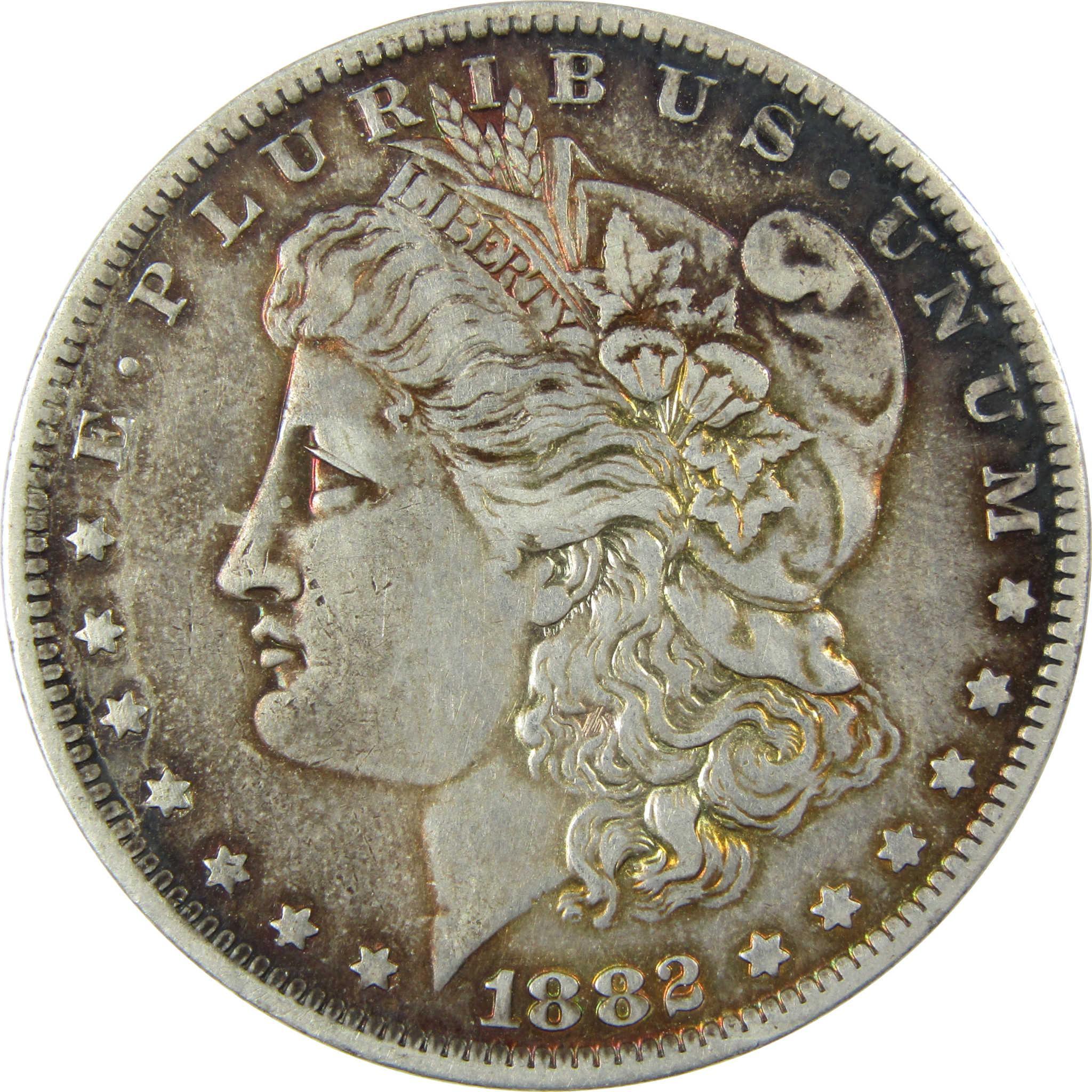 1882 O/S Morgan Silver Dollar VF Very Fine Details $1 Coin SKU:CP665 - Morgan coin - Morgan silver dollar - Morgan silver dollar for sale - Profile Coins & Collectibles