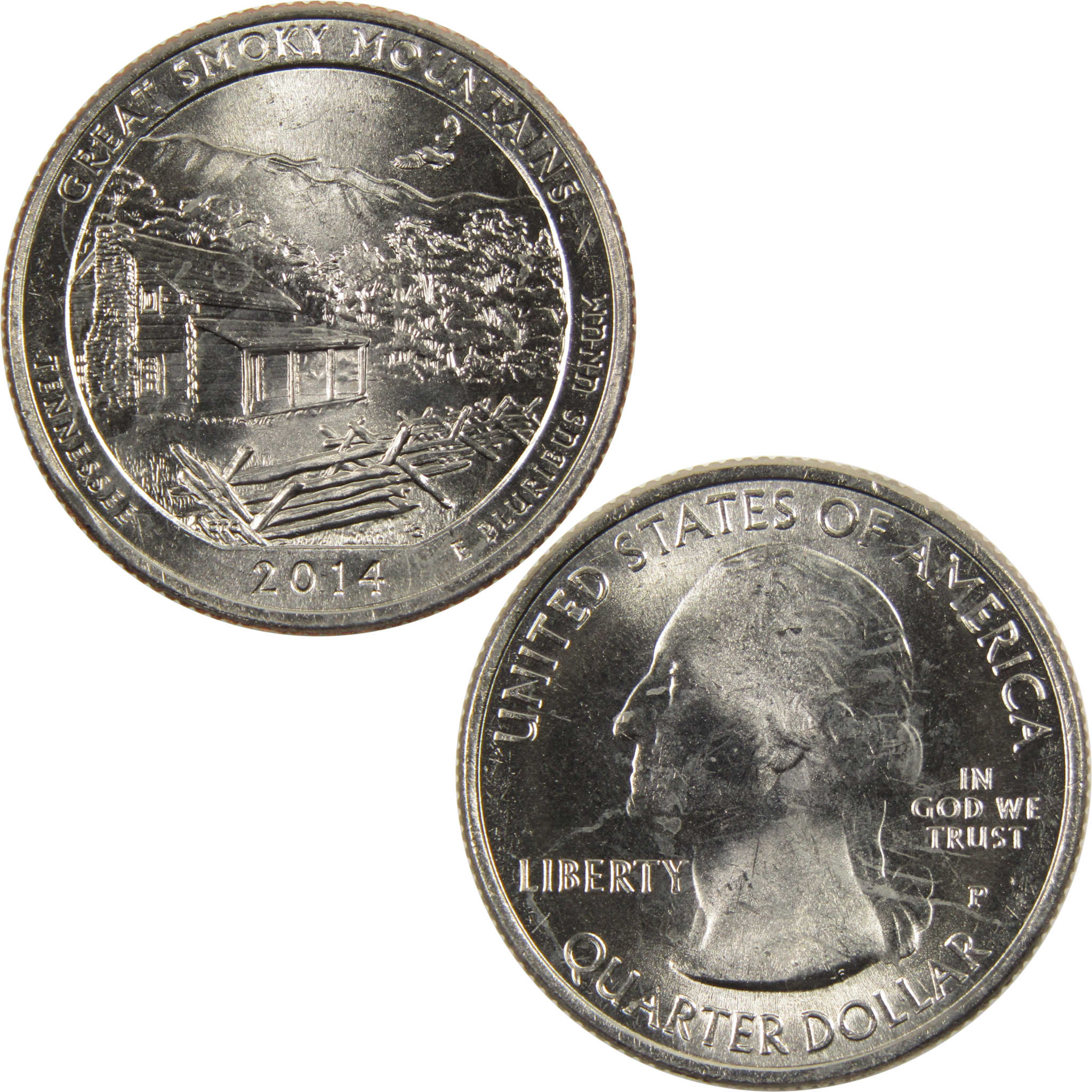 2014 P Great Smoky Mountains National Park Quarter Uncirculated Clad