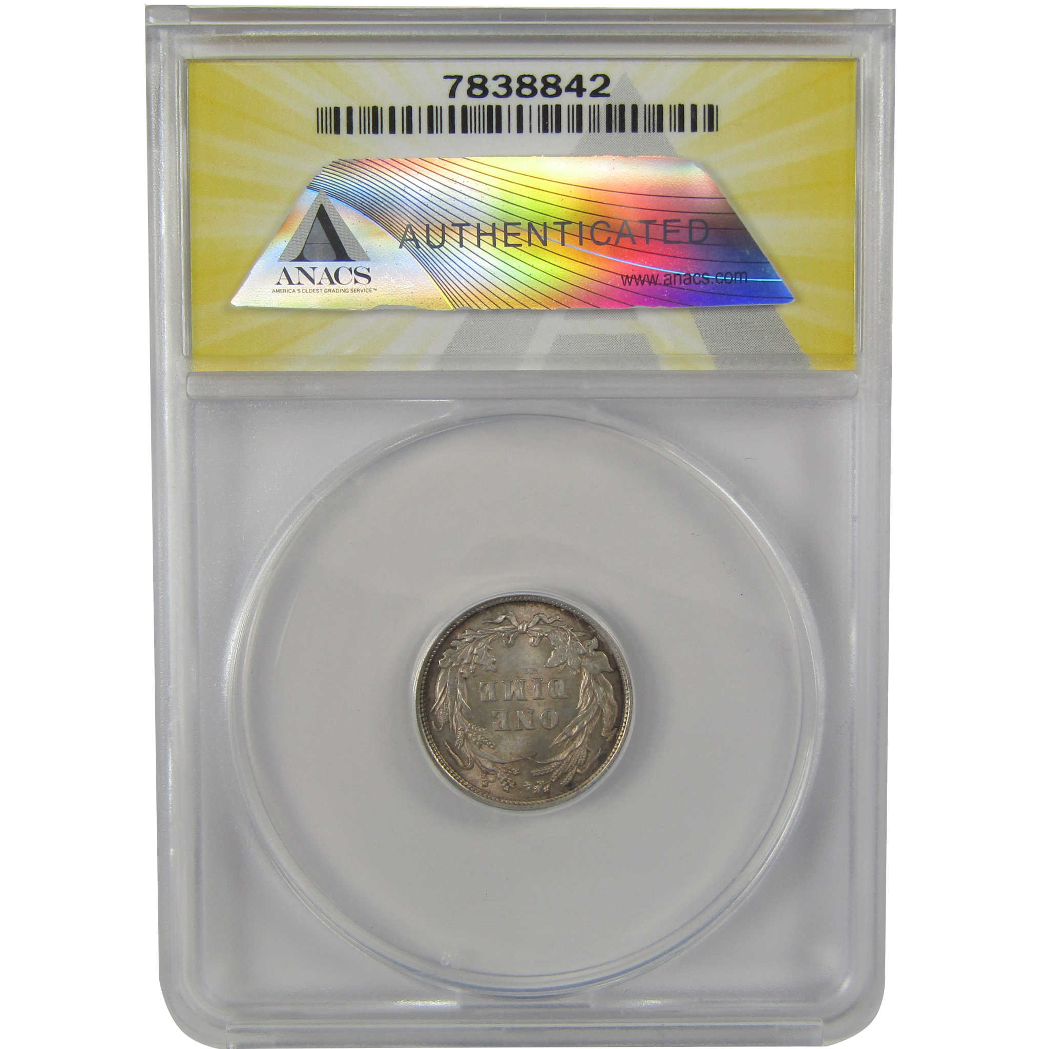 1892 Barber Dime MS 63 ANACS Silver Uncirculated 10c Coin SKU:I22164