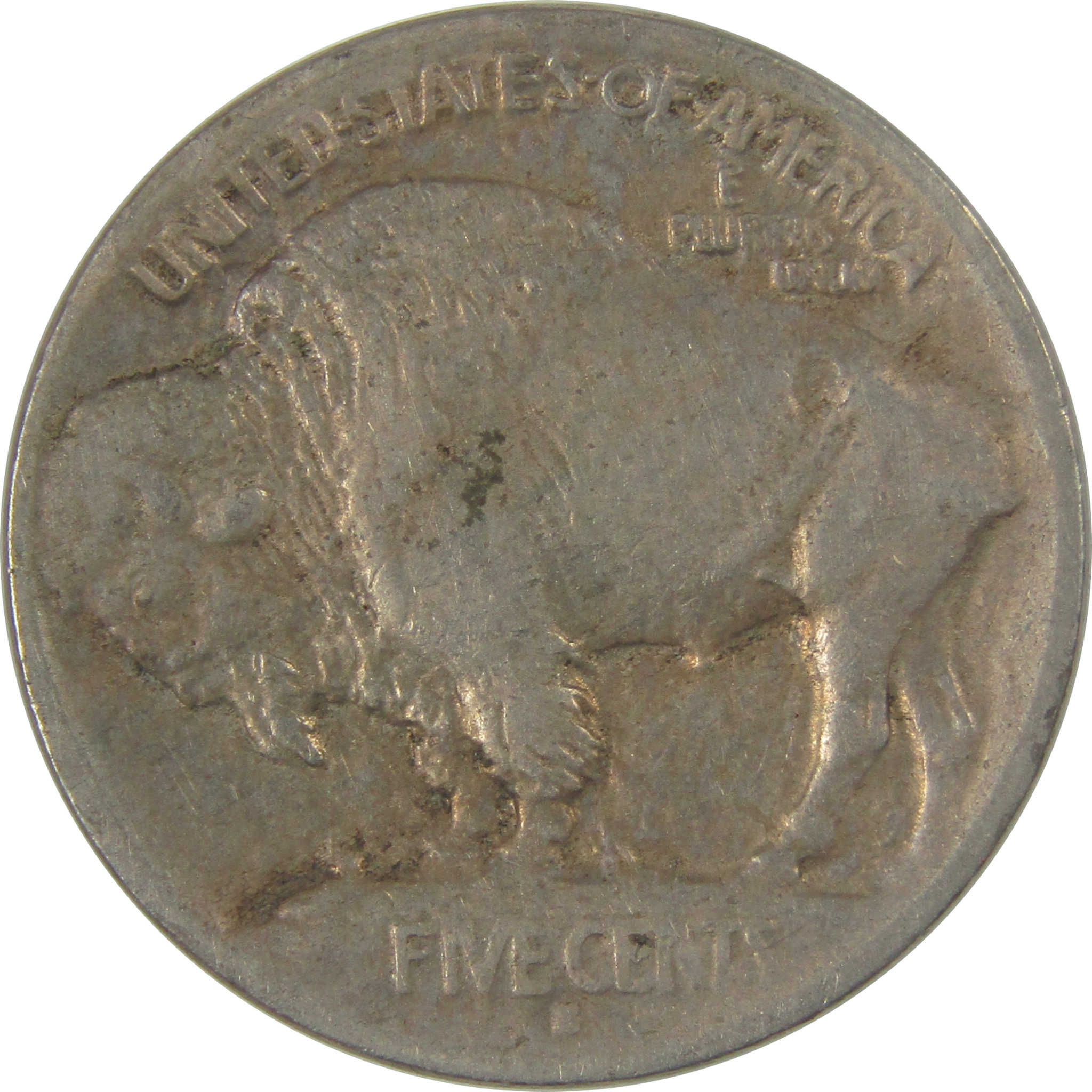 1913 S Type 1 Indian Head Buffalo Nickel VF Details 5c Coin SKU:I21052
