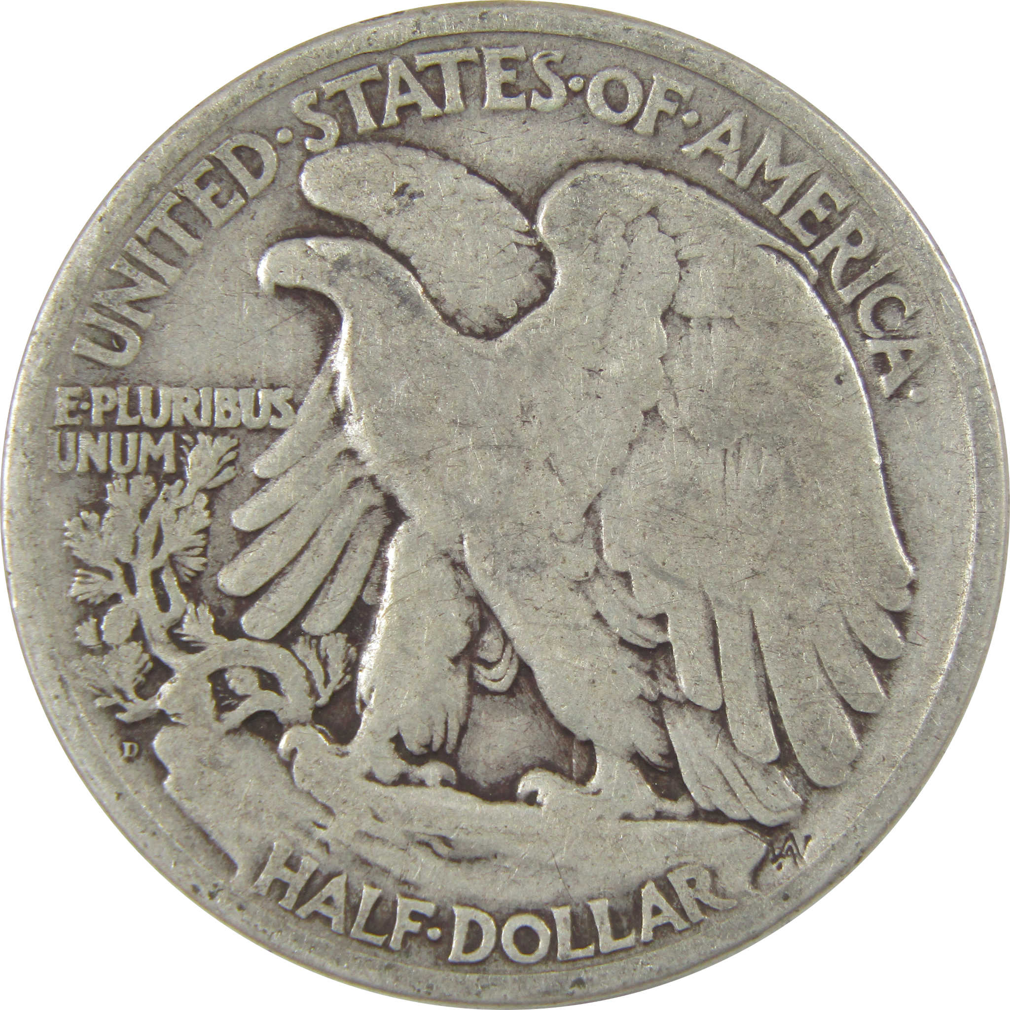 1920 D Liberty Walking Silver Half Dollar VG Very Good Coin SKU:I24150